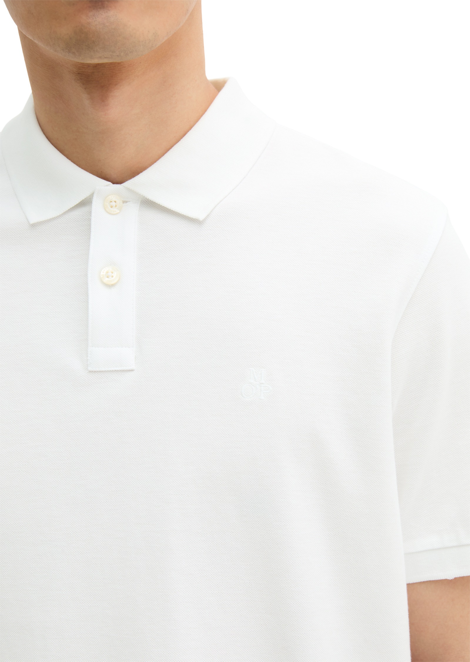 Marc O'Polo Polo Shirt Men White XS 3