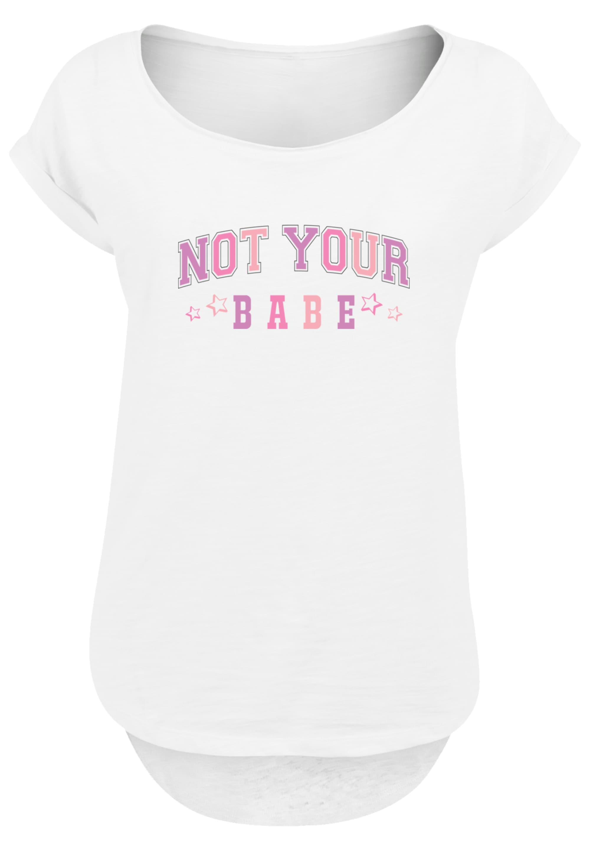 F4NT4STIC T-Shirt »Girl Power Not Your Babe Internationaler Frauentag«, Premium Qualität