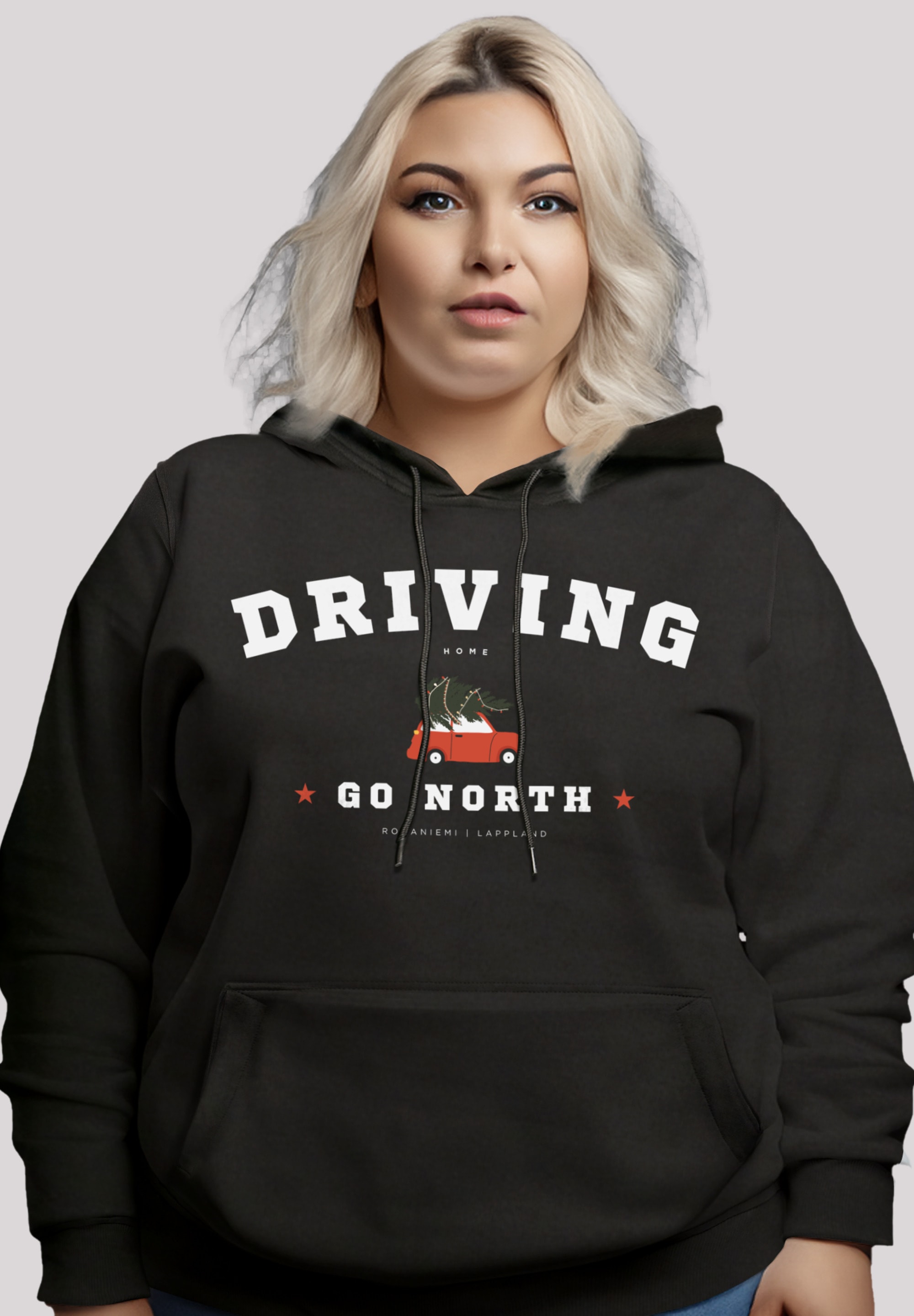 Kapuzenpullover »Driving Home Weihnachten PLUSSIZE«, Premium Qualität