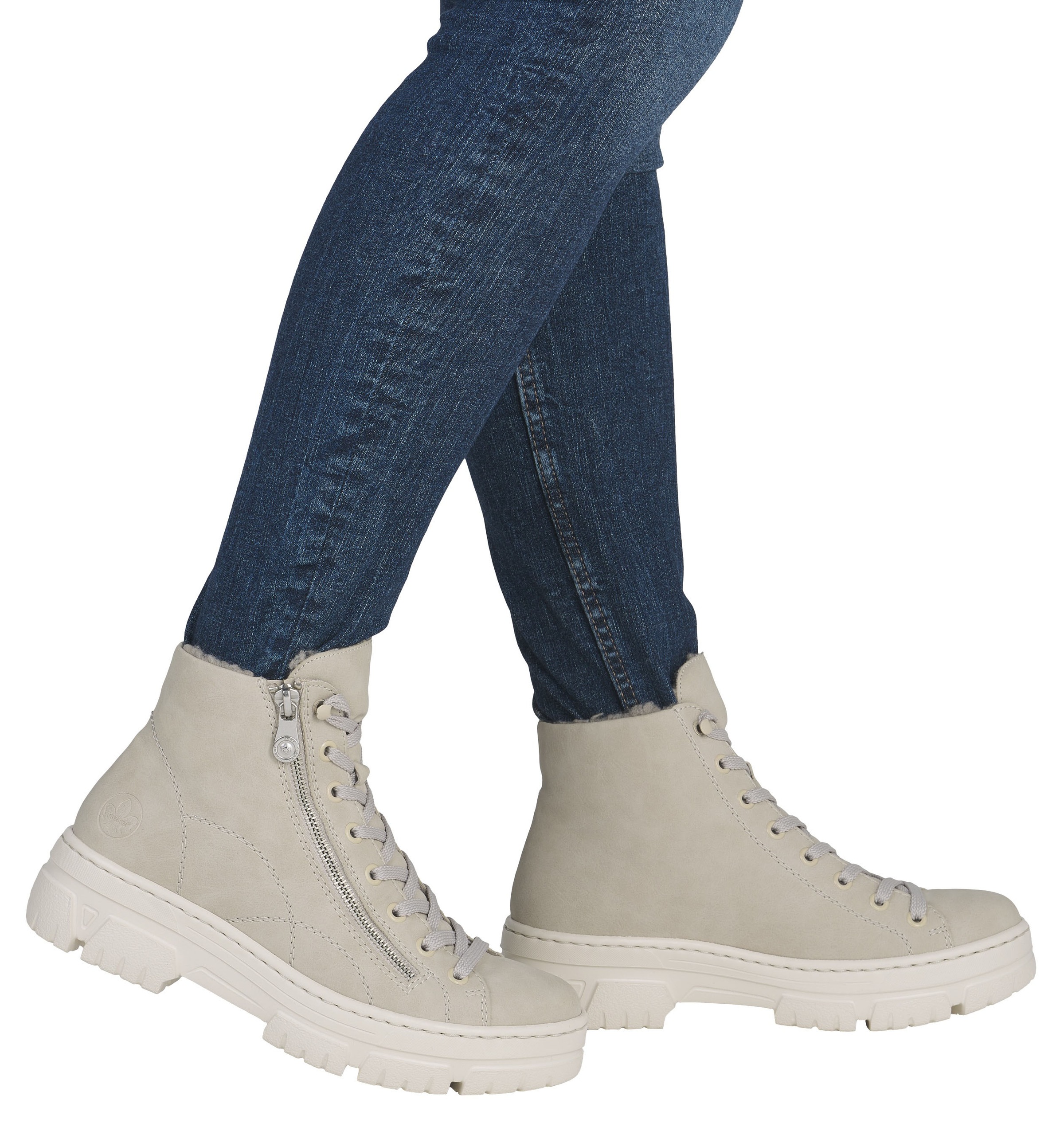 Thumbnail - Rieker Winterboots Plateauboots, Schnürboots mit Reißverschluss an der Außenseite