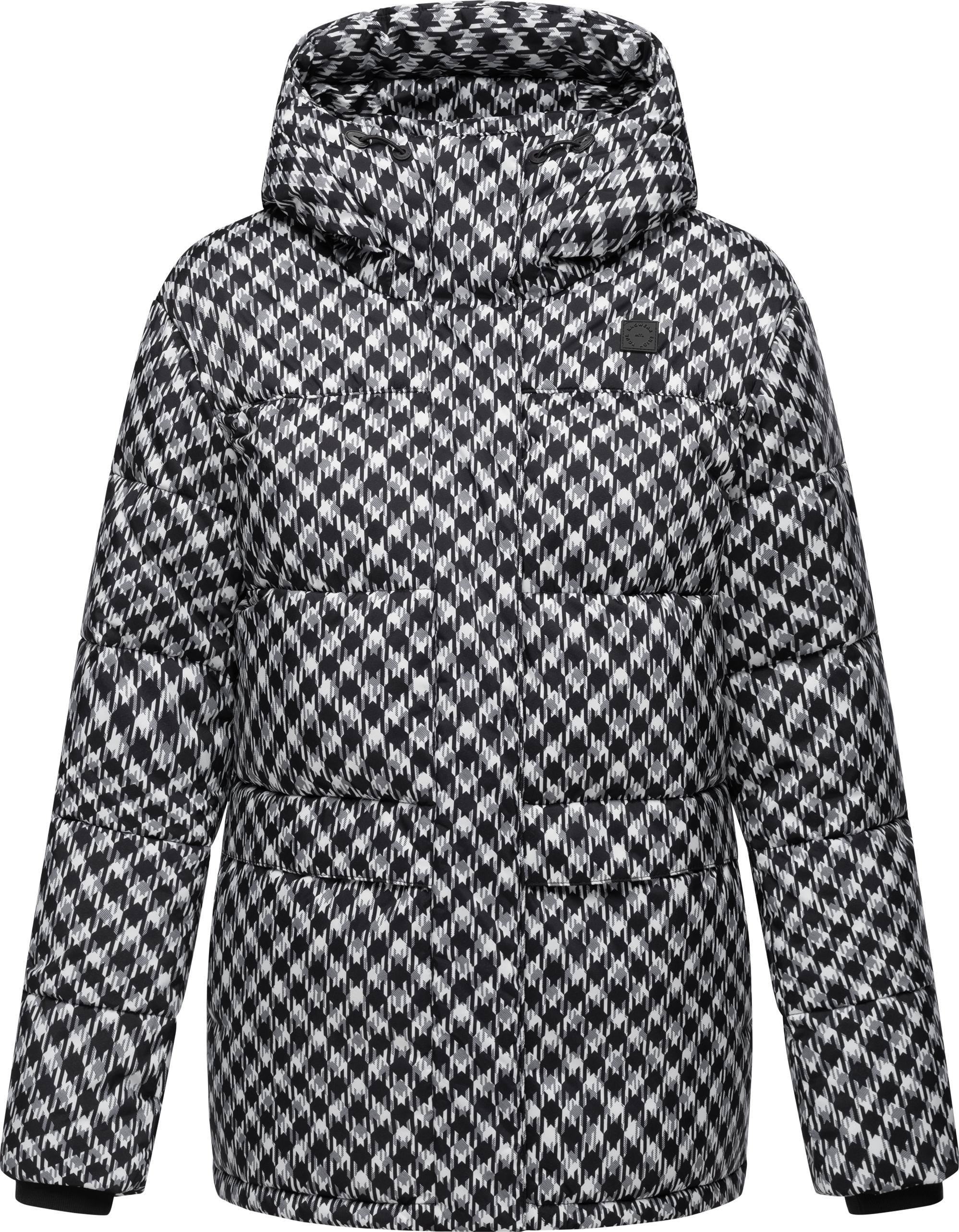 Steppjacke »Wikesh Print«, mit Kapuze, Damen Winterjacke mit angesagtem...