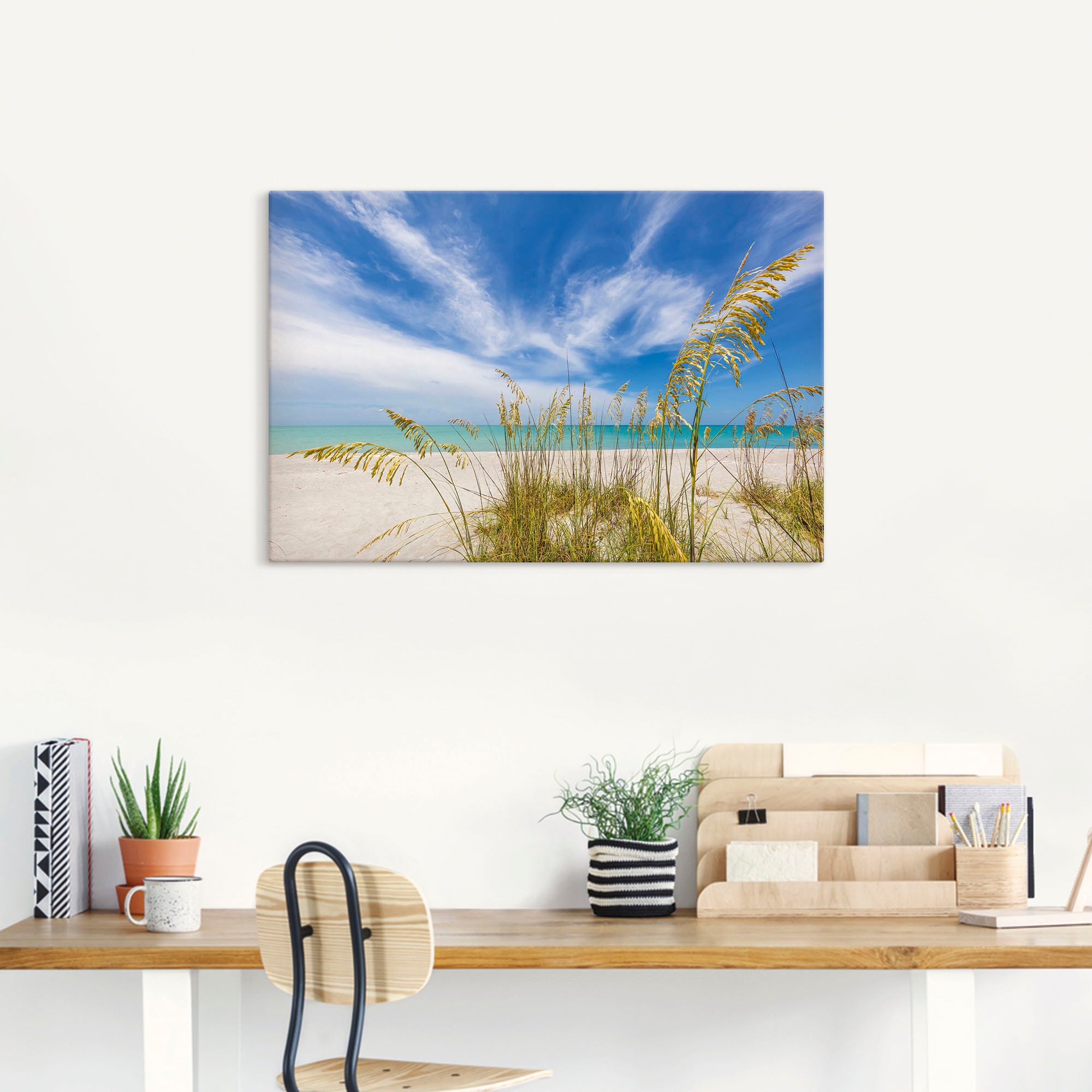 Artland Wandbild »Himmlische Stille am Strand«, Strandbilder, (1 St.), als Alubild, Outdoorbild, Leinwandbild in verschied. Größen