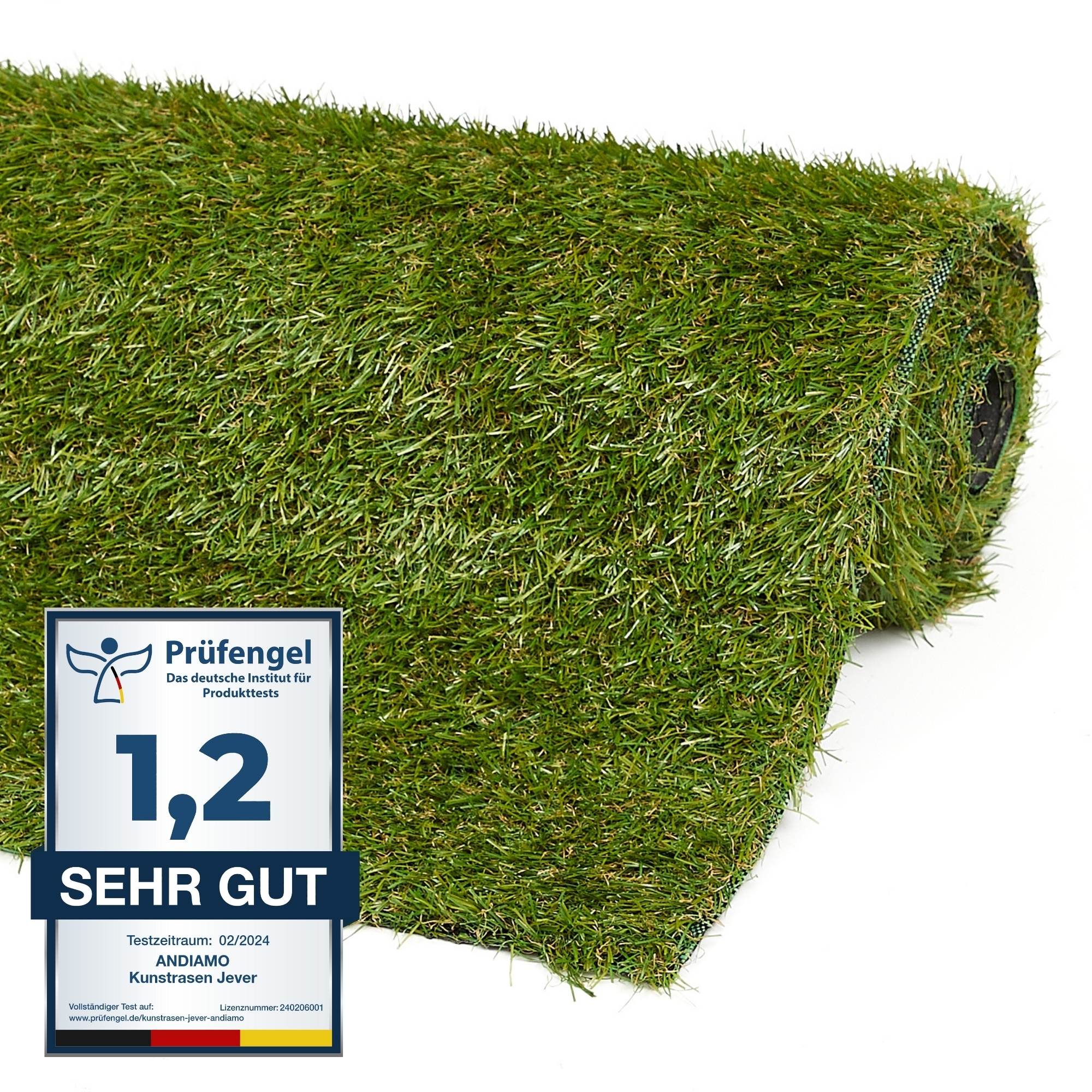 ANDIAMO Jever Artificial Grass Green 200x100 cm