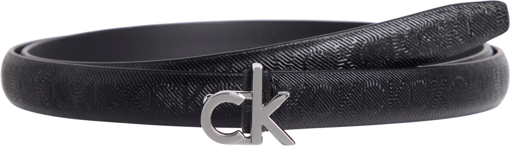Calvin Klein Ledergürtel »CK BUCKLE SKINNY BELT 1.5_MONO«, mit Logo-Print