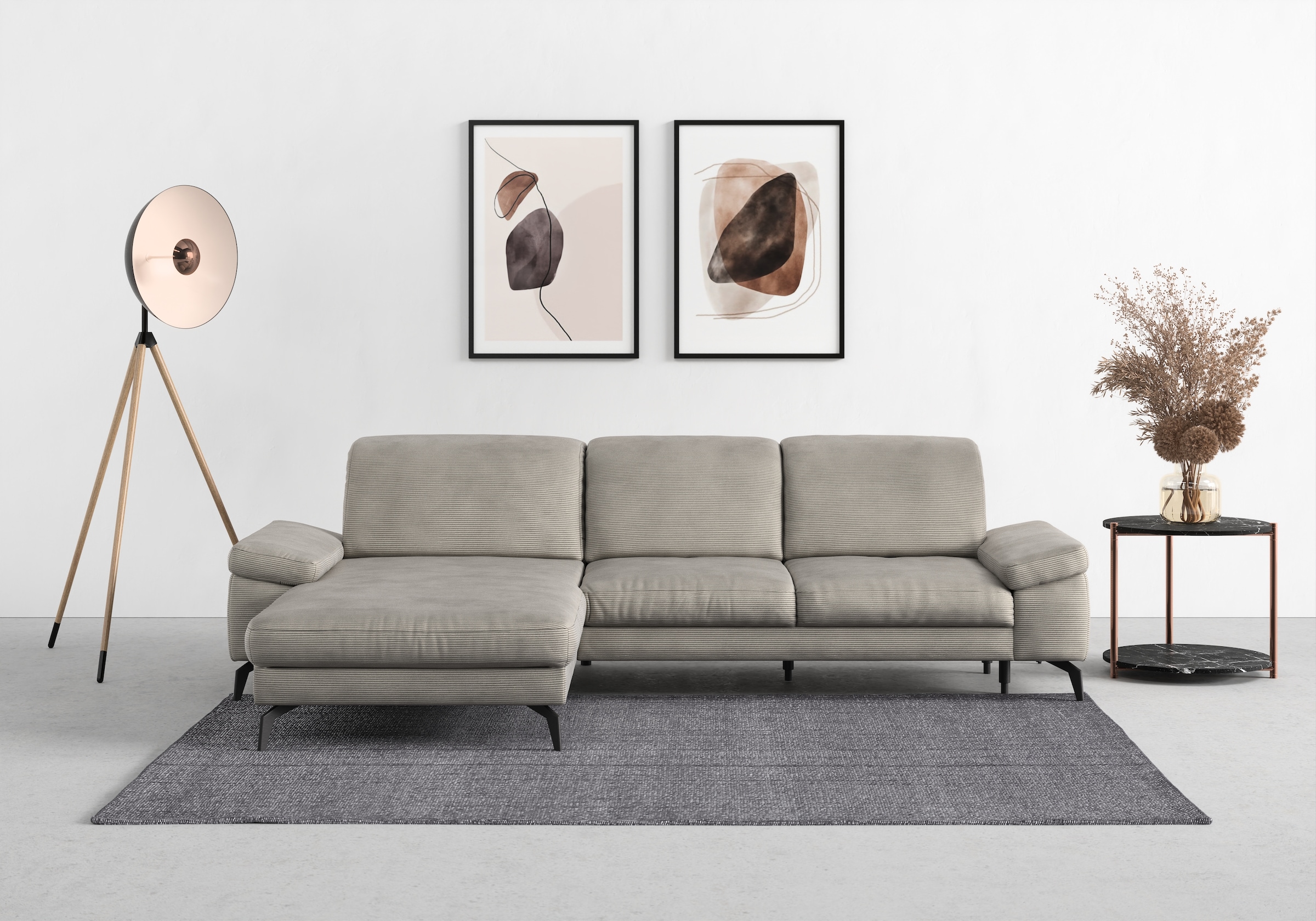 sit&more Ecksofa "Cabana L-Form", Recamiere, wahlweise mit Sitztiefen-, Arm günstig online kaufen