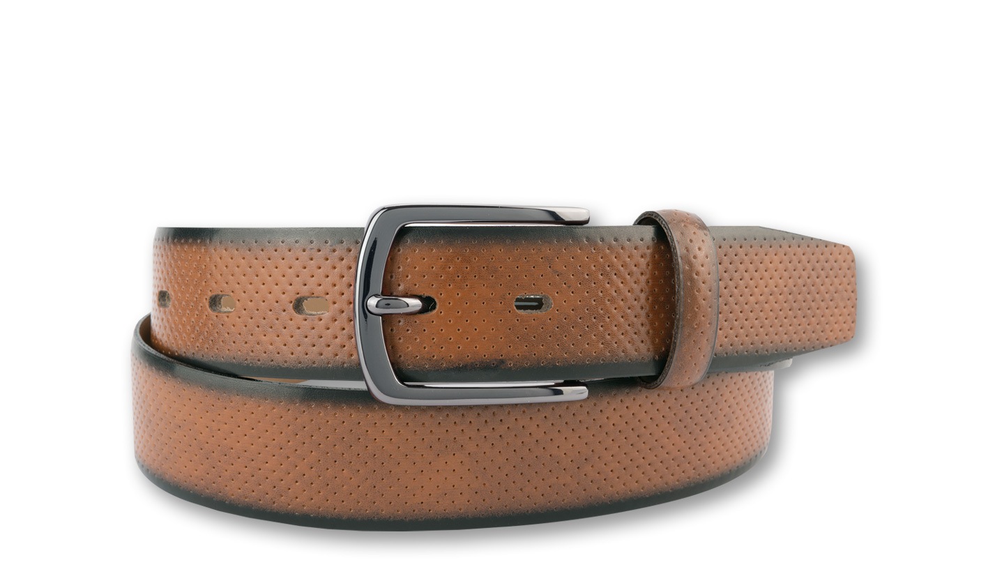 BERND GÖTZ Ledergürtel "Ledergürtel mit repräsentativer feiner Punktprägung günstig online kaufen