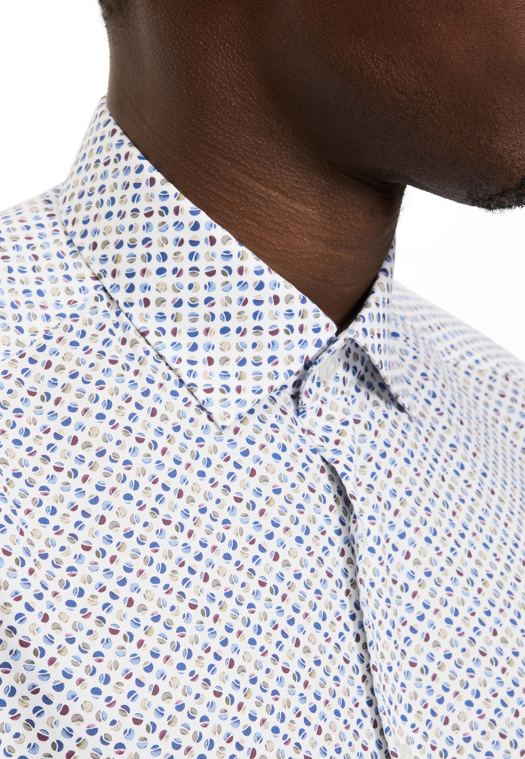 OLYMP Langarmhemd »Level Five« Businesshemd, body fit, New York Kentkragen, gemustert