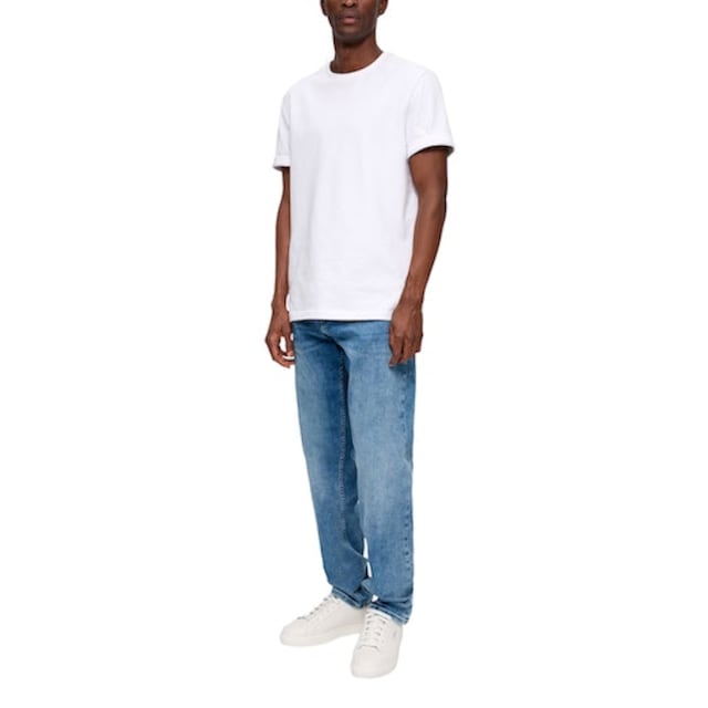 s.Oliver Straight-Jeans, mit Label-Badge ▷ bestellen | BAUR