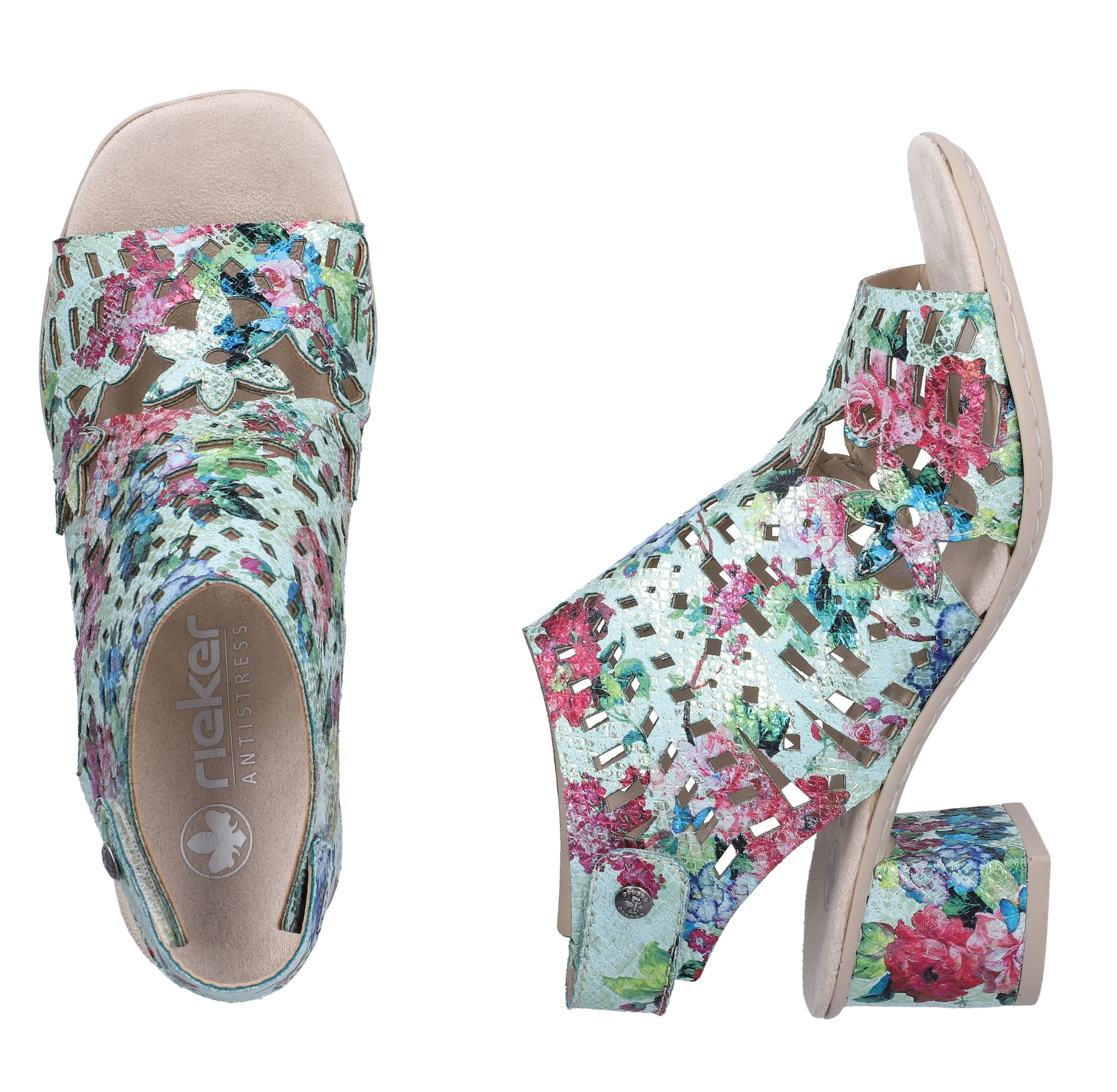 Rieker Women's Sandals 37 mint multicolor 3