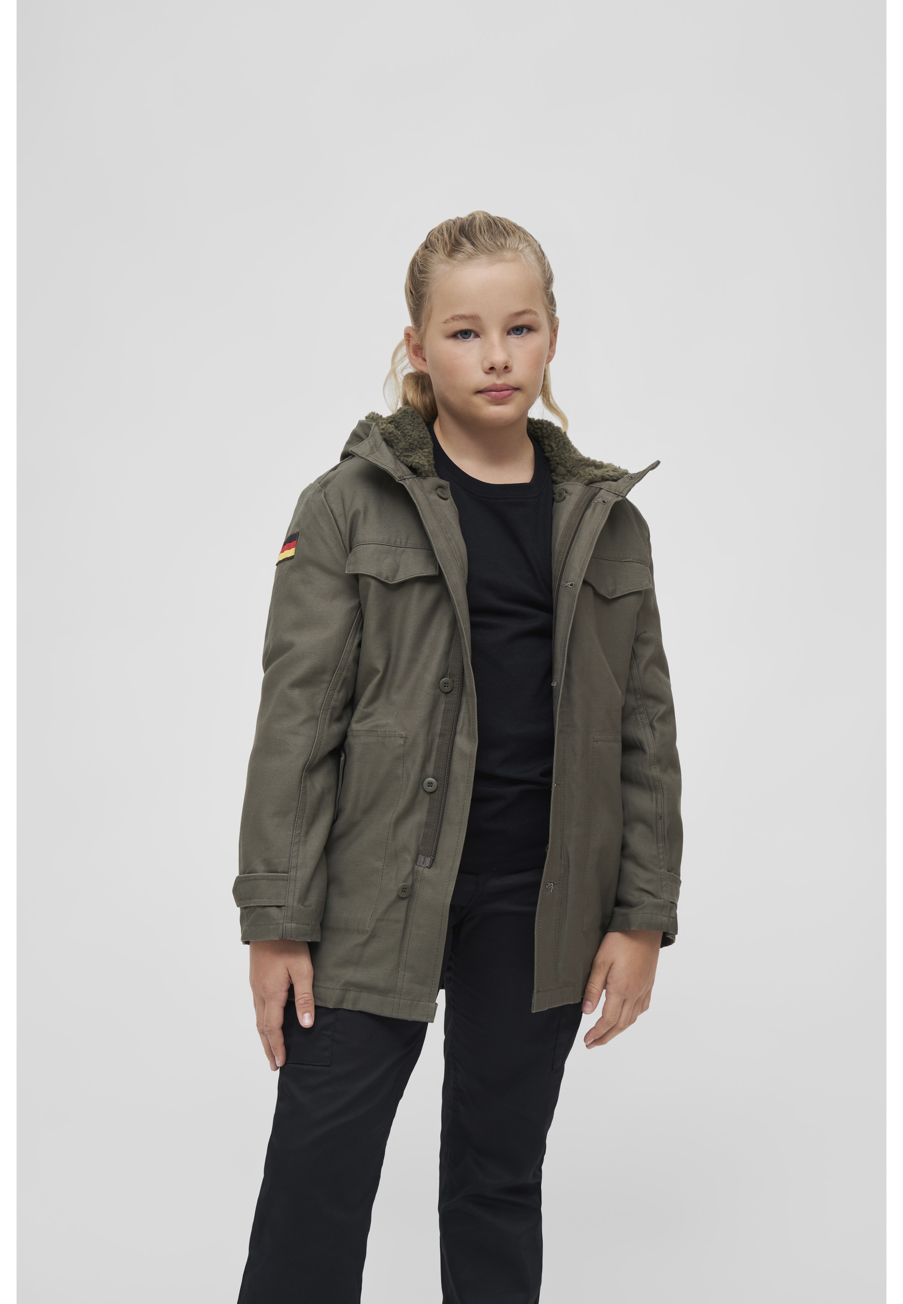 Brandit Parka »Brandit Herren Kids BW Parka« 1 Stk. tlg. mit Kapuze