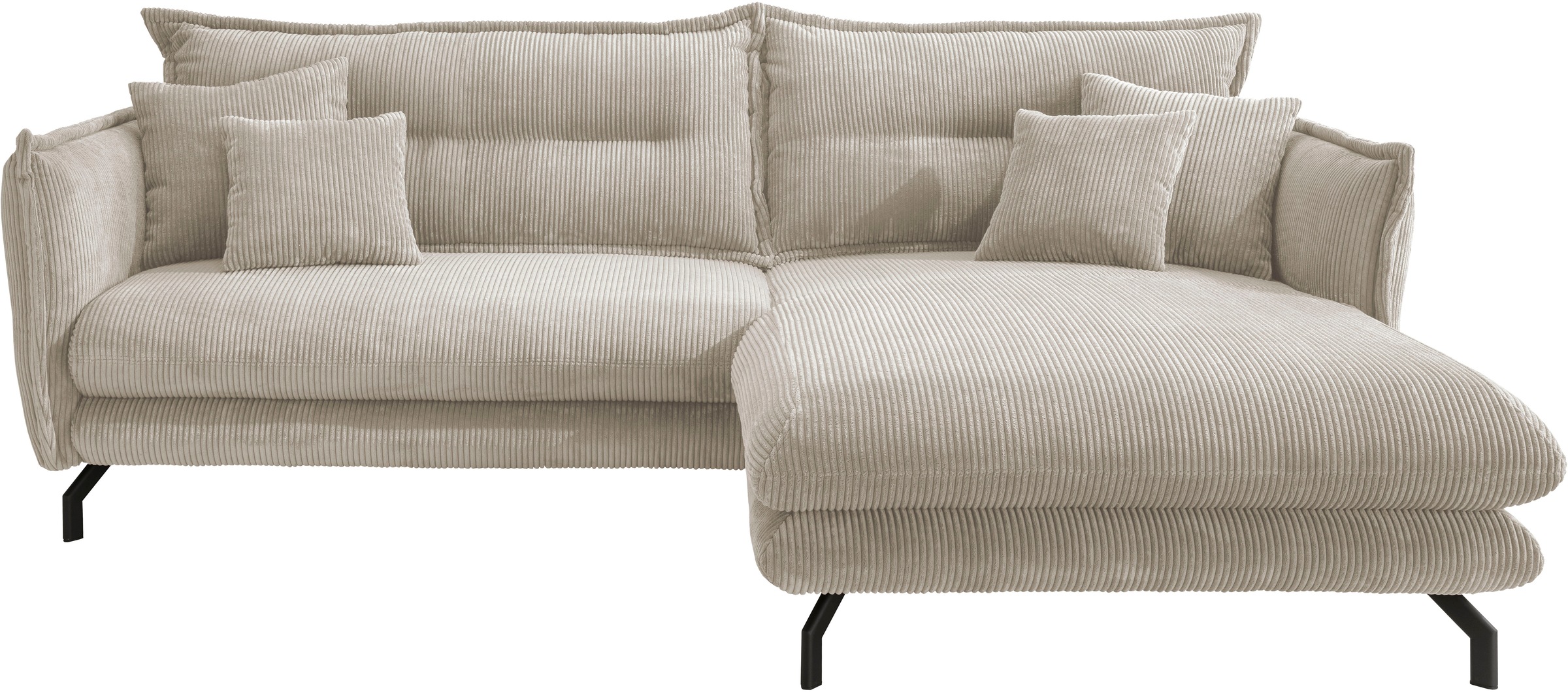 Home affaire Ecksofa "LAVA Breite 255 cm, modern und elegant, aktuelle Kiss günstig online kaufen