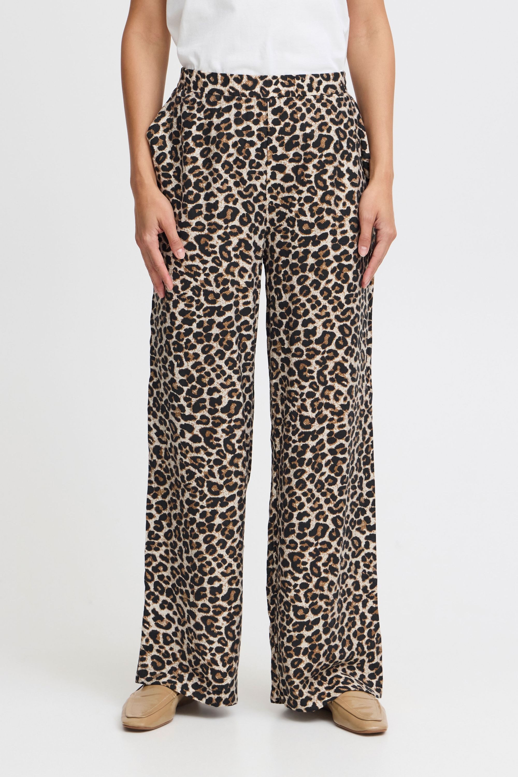 b.young Stoffhose »Stoffhose BYHinva LEOPARD PANTS -«