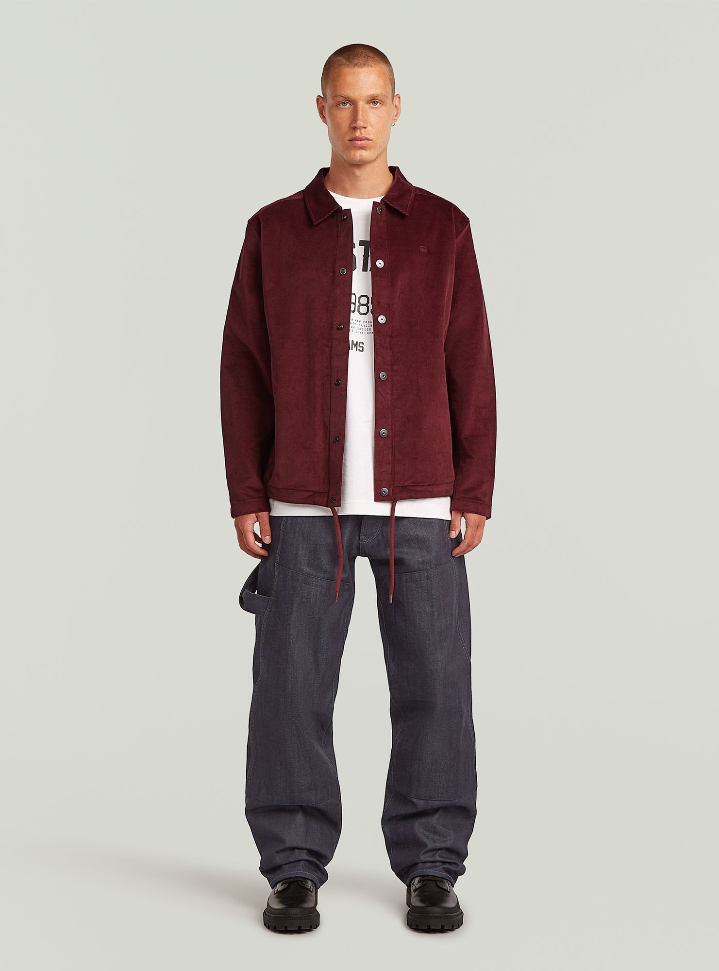 G-STAR Langarmshirt »Cord Coach Sweatjacke«

