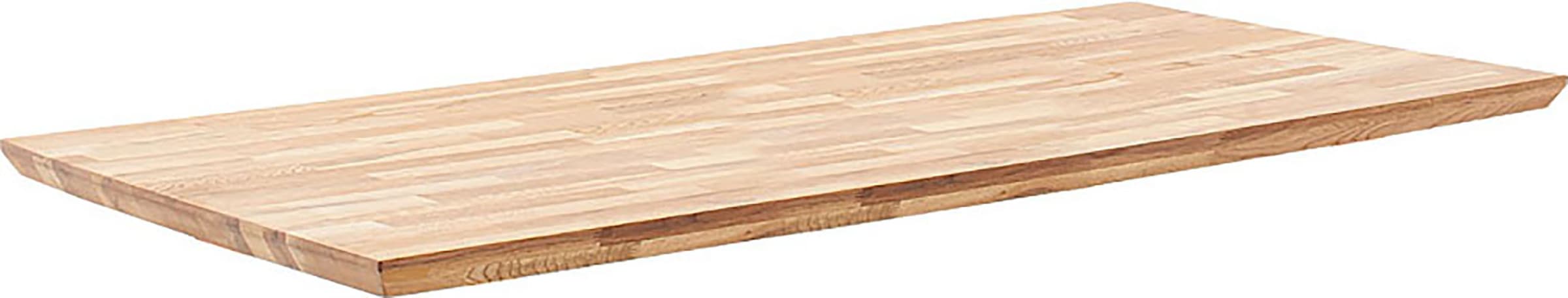 MCA living Esstisch »Zeballos, TOPSELLER!«, (1 St., Holztisch), Tischplatte aus Zerreiche, Schweizer Kante, belastbar bis 100 Kg