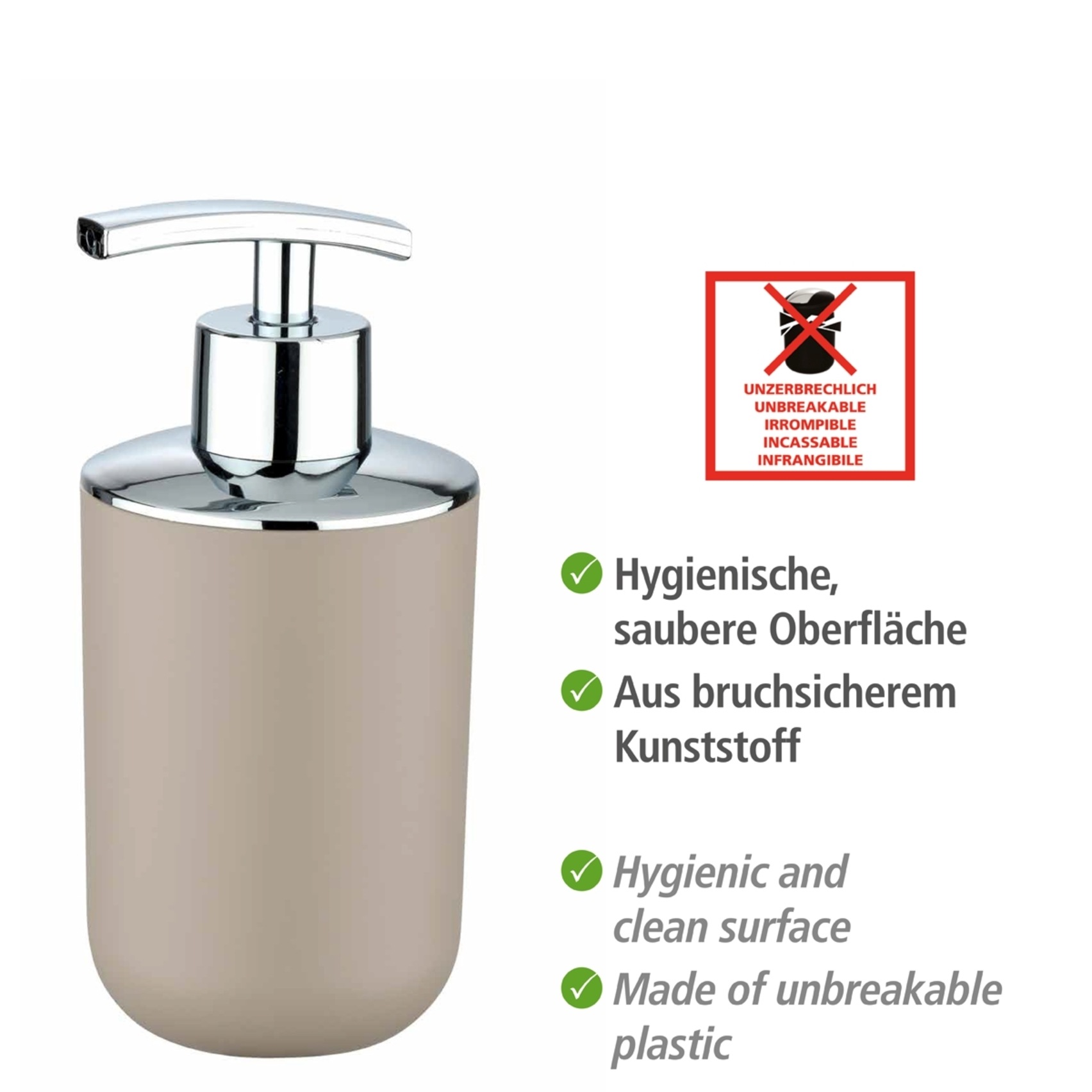 WENKO Badaccessoire-Set »Brasil« Seifenspender, Zahnputzbecher, WC-Garnitur & Kosmetikeimer