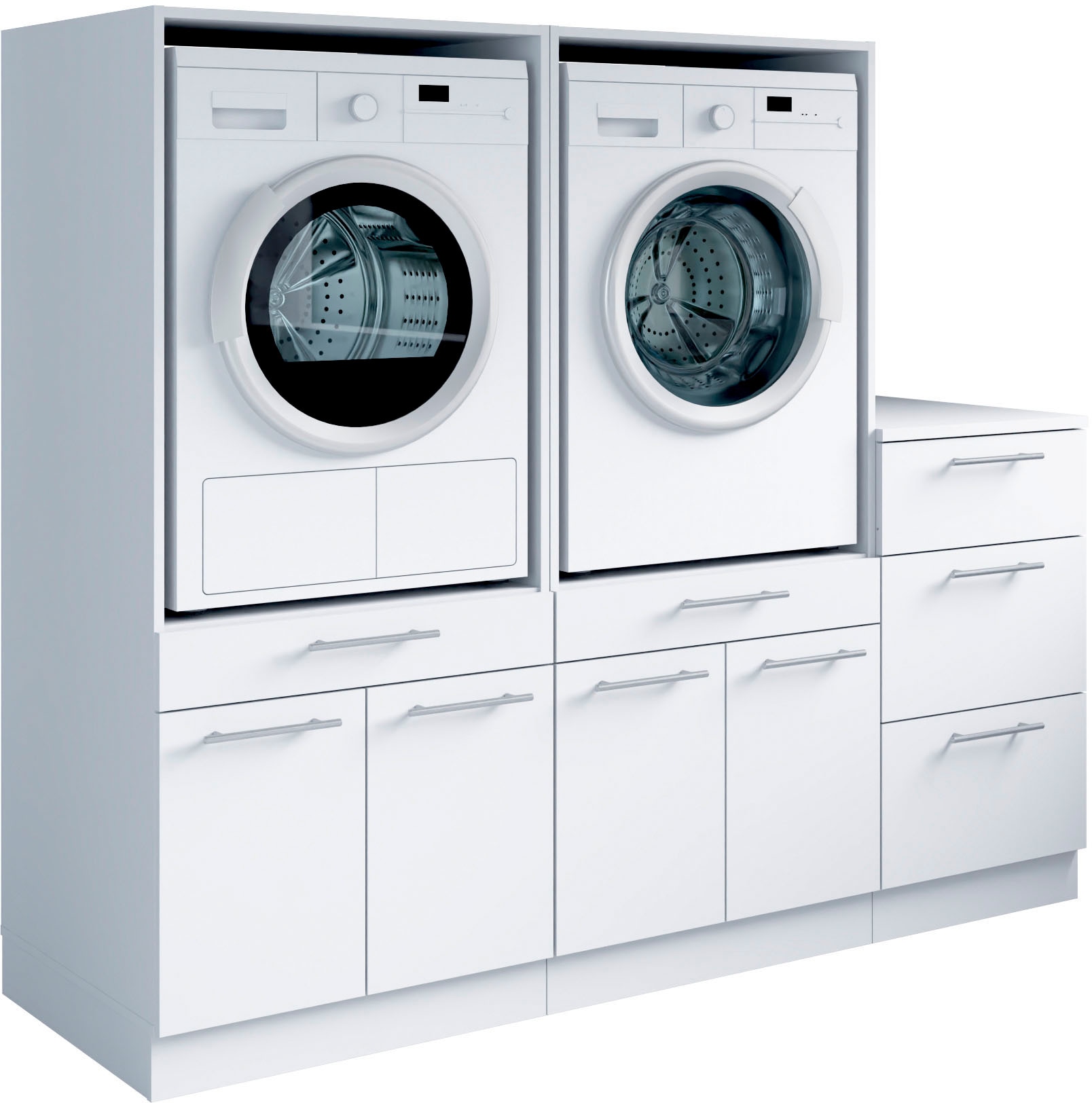 Laundreezy Mehrzweckschrank-Set "Laundreezy, 3-tlg. Mehrzweckschrank-Set B/H/T 186/162/68 cm" 3 Stk. tlg.