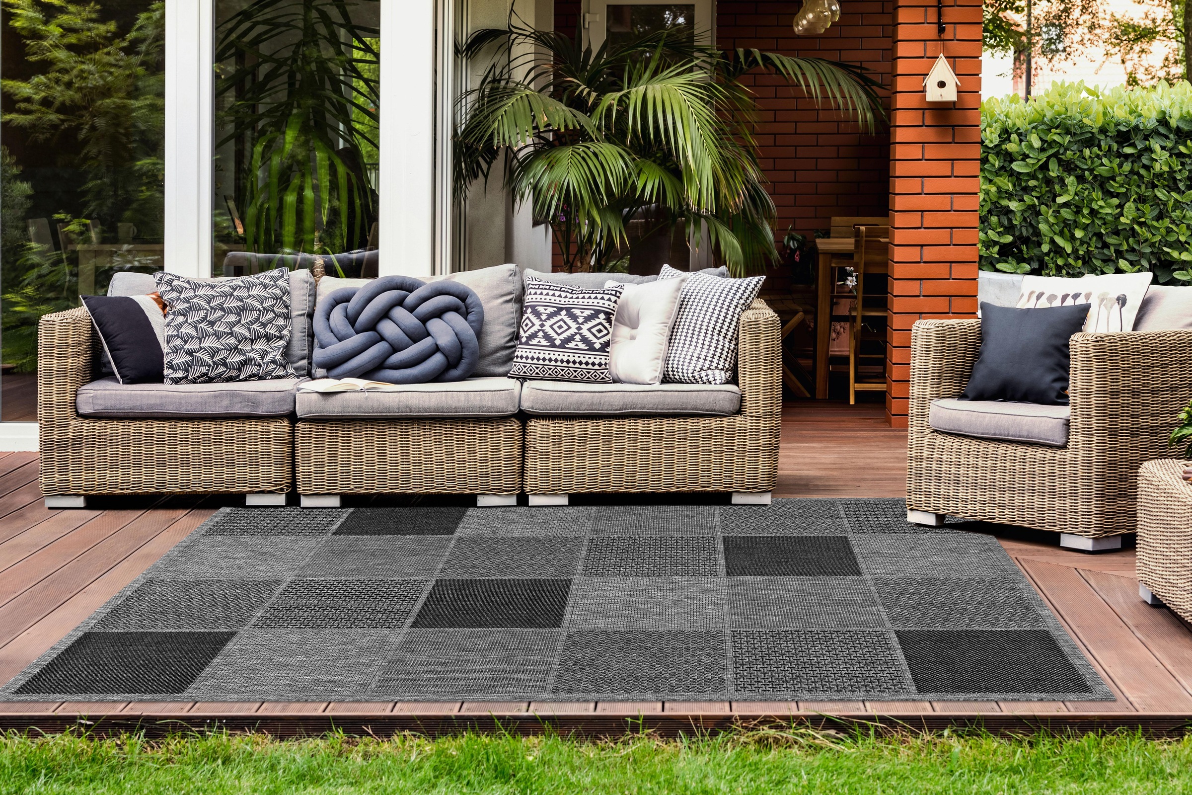 LALEE Läufer »Sunset 605«, rechteckig, 5 mm Höhe, In- und Outdoor geeignet, pflegeleicht, Wohnzimmer
