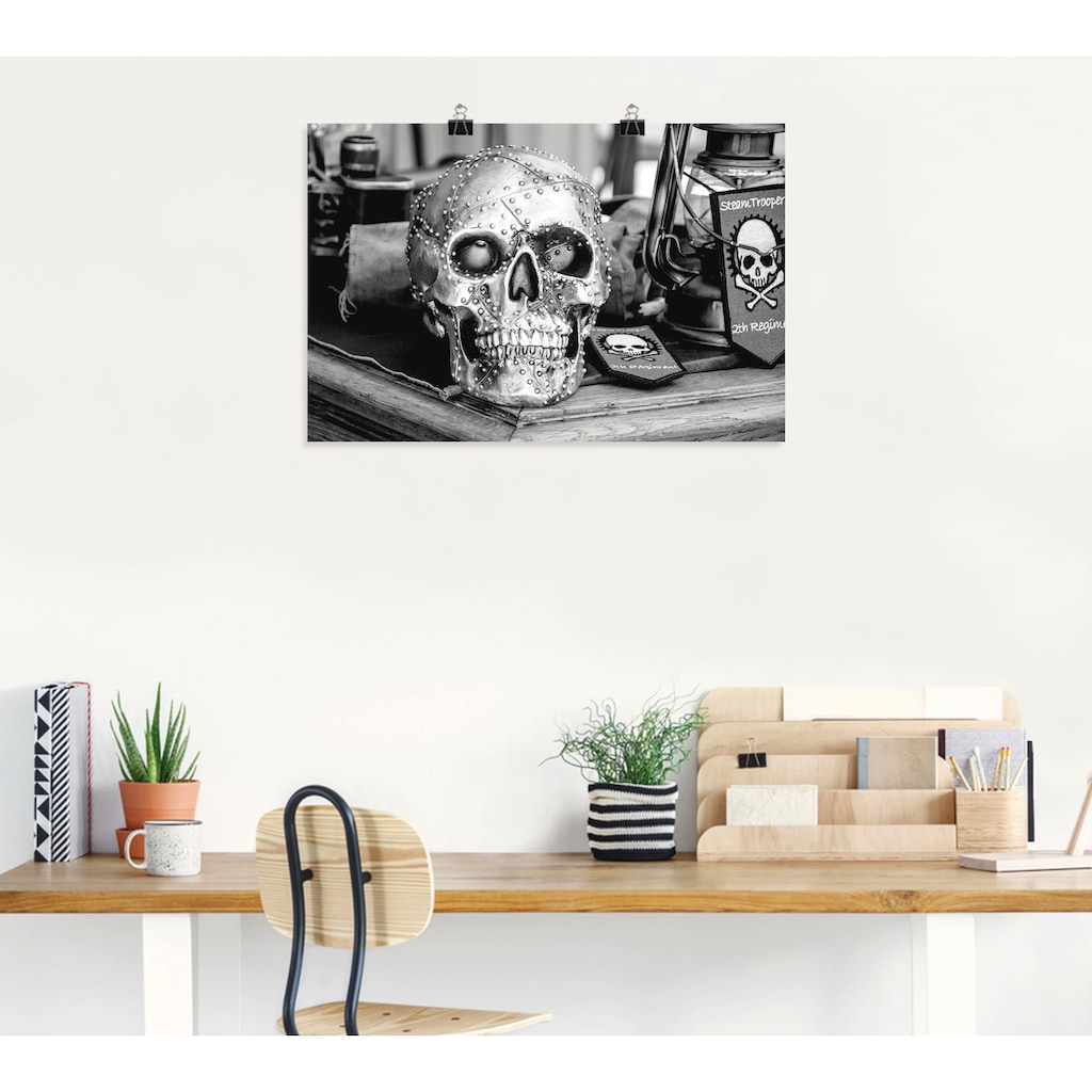 Artland Wandbild »Totenkopf«, klassische Fantasie, (1 St.)