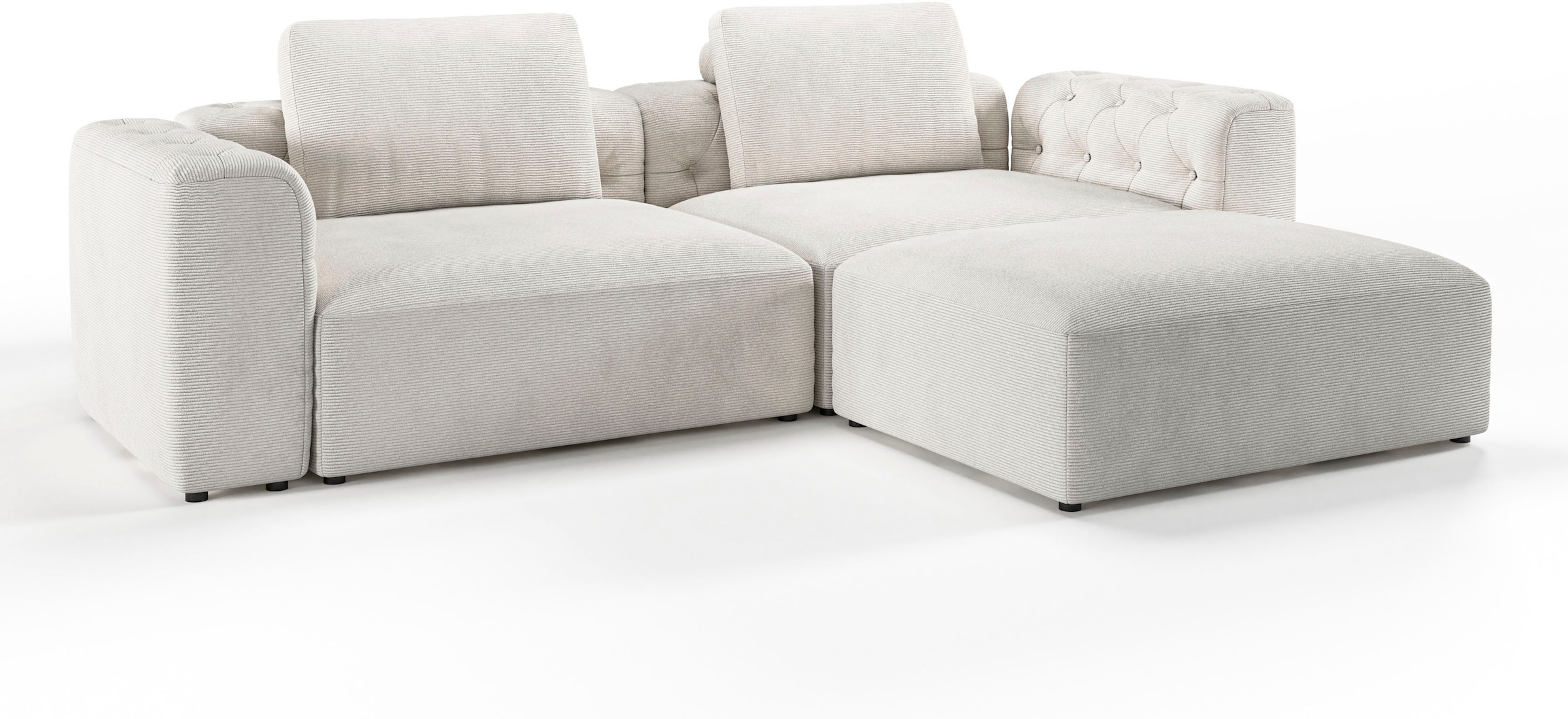 RAUM.ID Ecksofa »Cushid L-Form«, Modulset, bestehend aus 3 Teilen