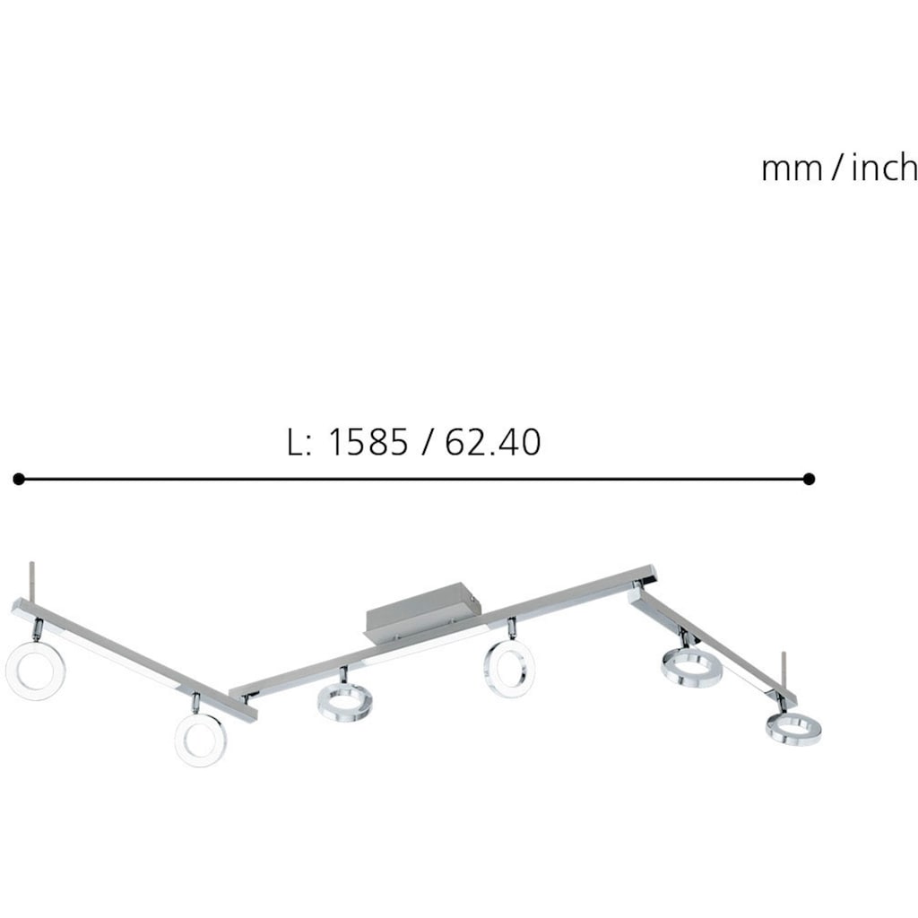 EGLO LED Deckenspots »CARDILLIO 1«, 9 flammig-flammig, LED Deckenleuchte, LED Deckenlampe