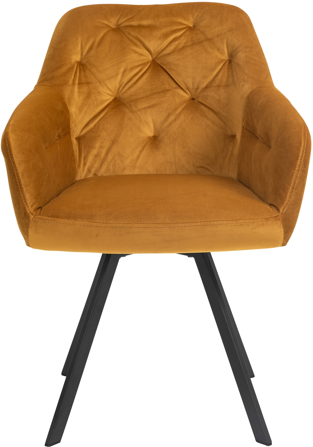 SalesFever Essgruppe, (Set, 5 tlg.), Stühle mit 360° Drehplatte unter der Sitzfläche, mit echter Baumkante