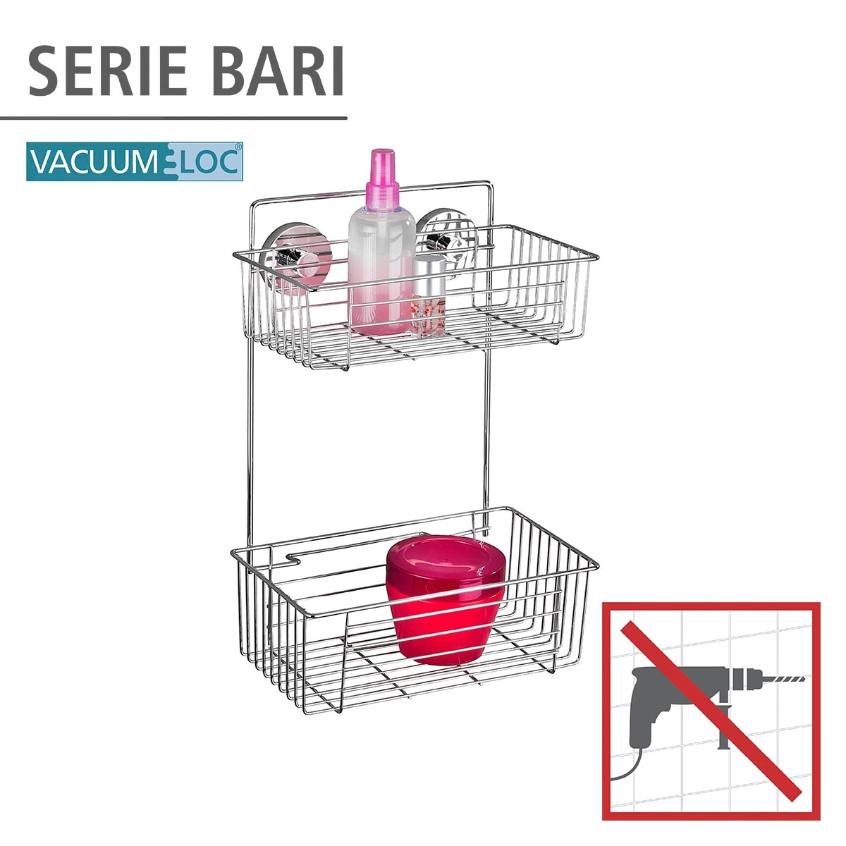 WENKO Duschablage »Bari«, 2 Etagen