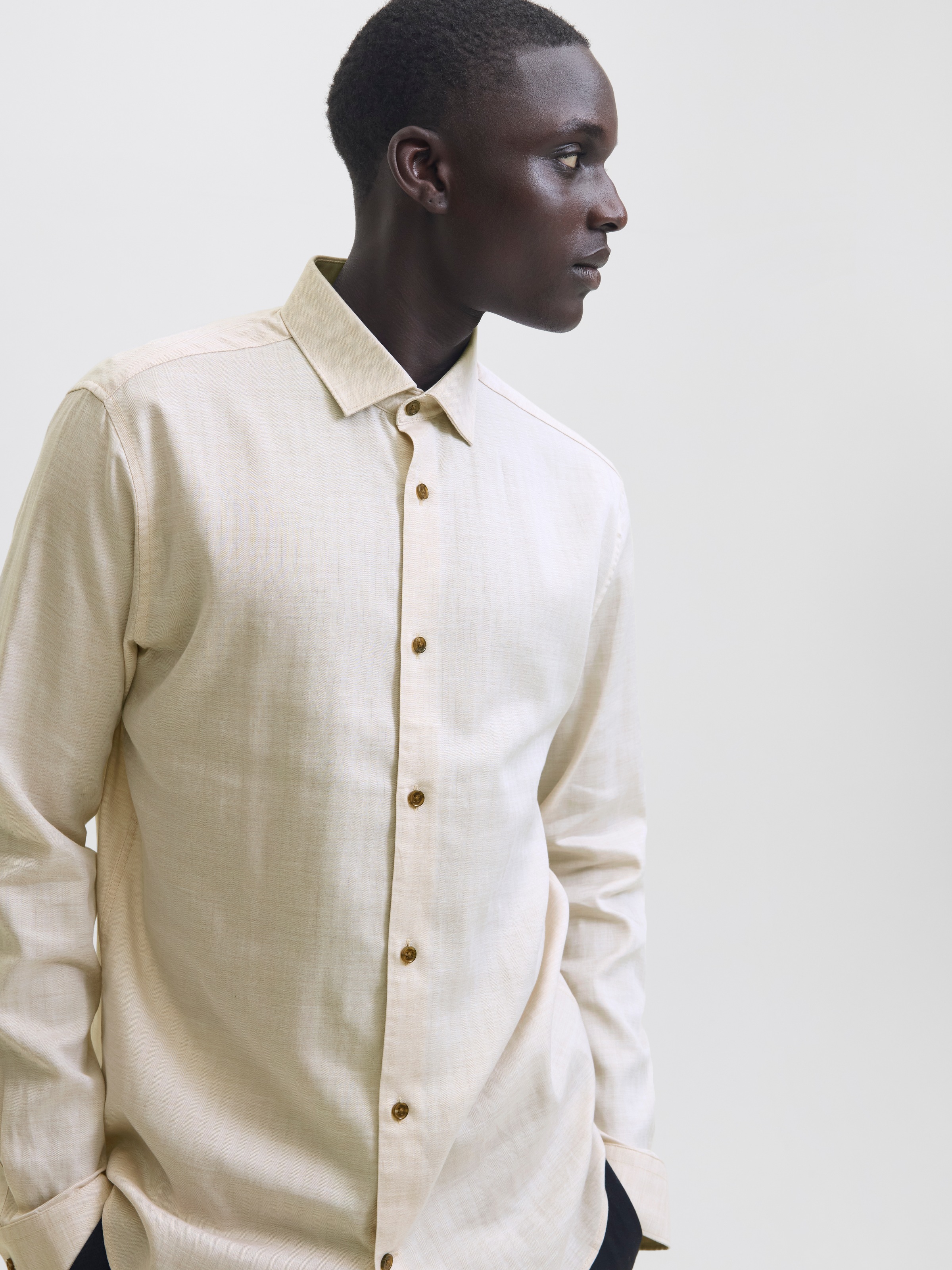 Jack & Jones Langarmhemd "JPRBLAPARKER MELANGE L/S SHIRT BF" günstig online kaufen