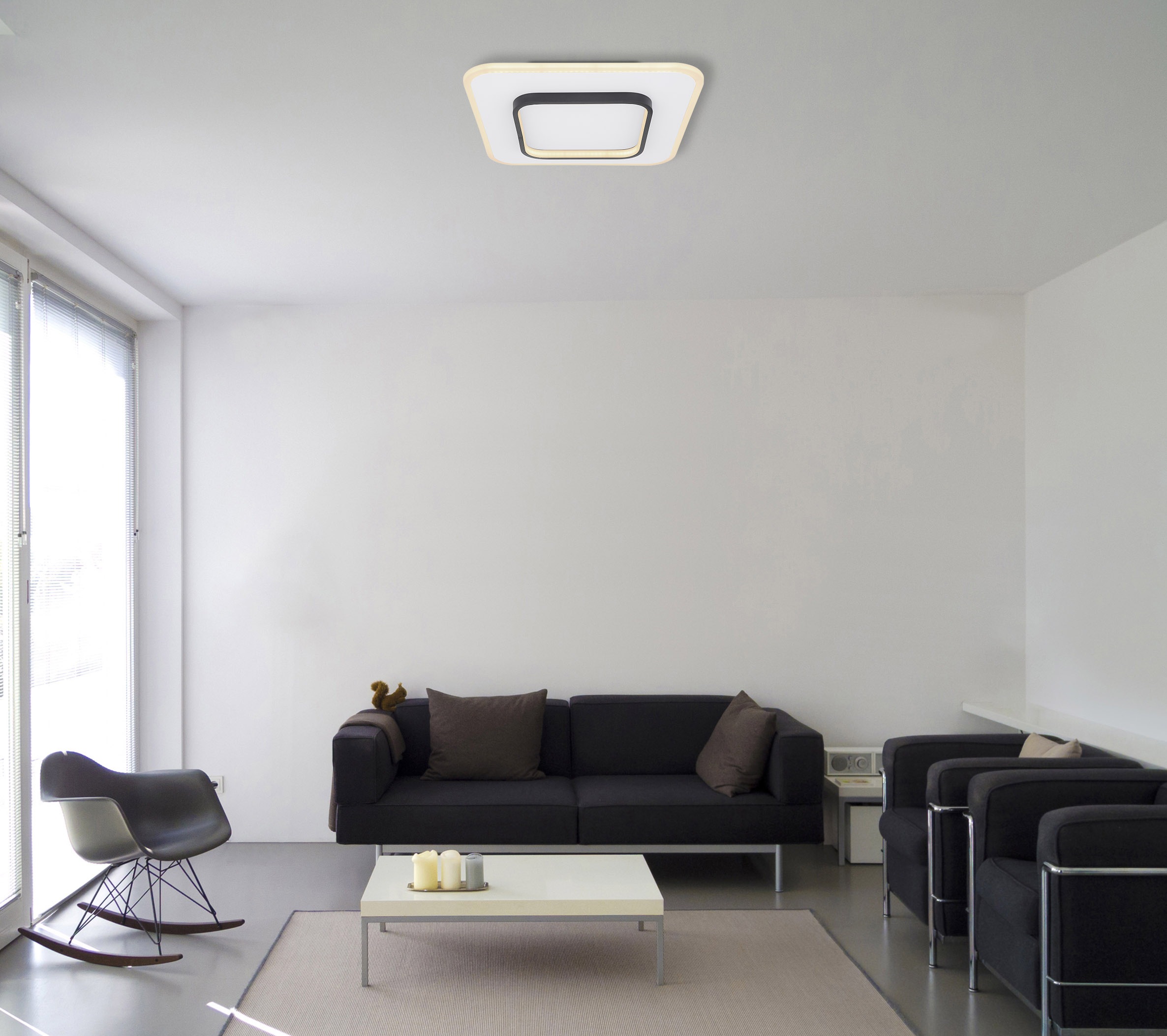 GLOBO LIGHTING Deckenleuchte »LIMA« LED-Modul 1 Stk. warmweiß - kaltweiß Deckenlampe Wohnzimmer-Leuchte Schlafzimmer-Leuchte Flur Küche