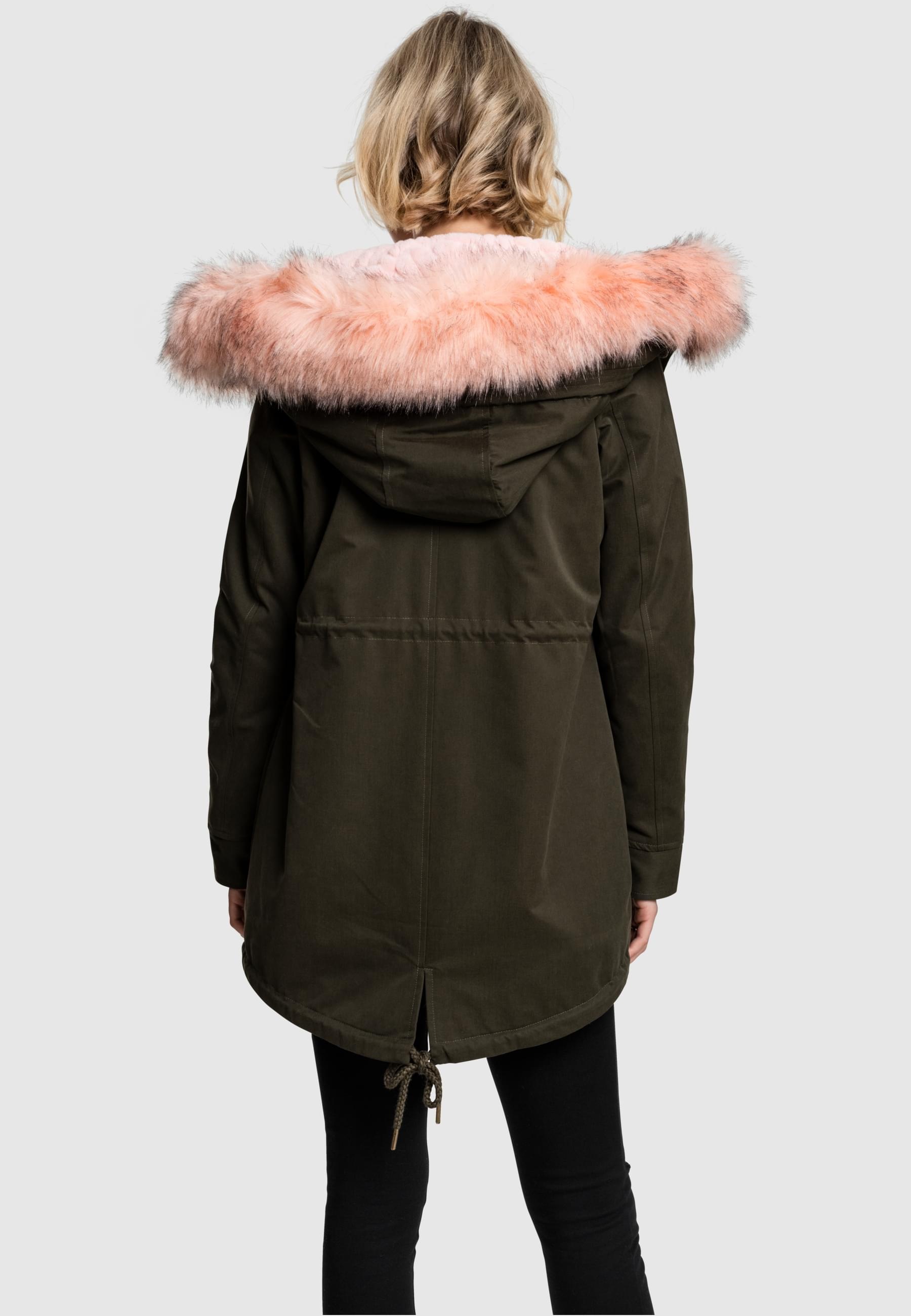 URBAN CLASSICS Parka »Urban Classics Damen Ladies Peached Teddy Lined Parka«, (1 St.), mit Kapuze