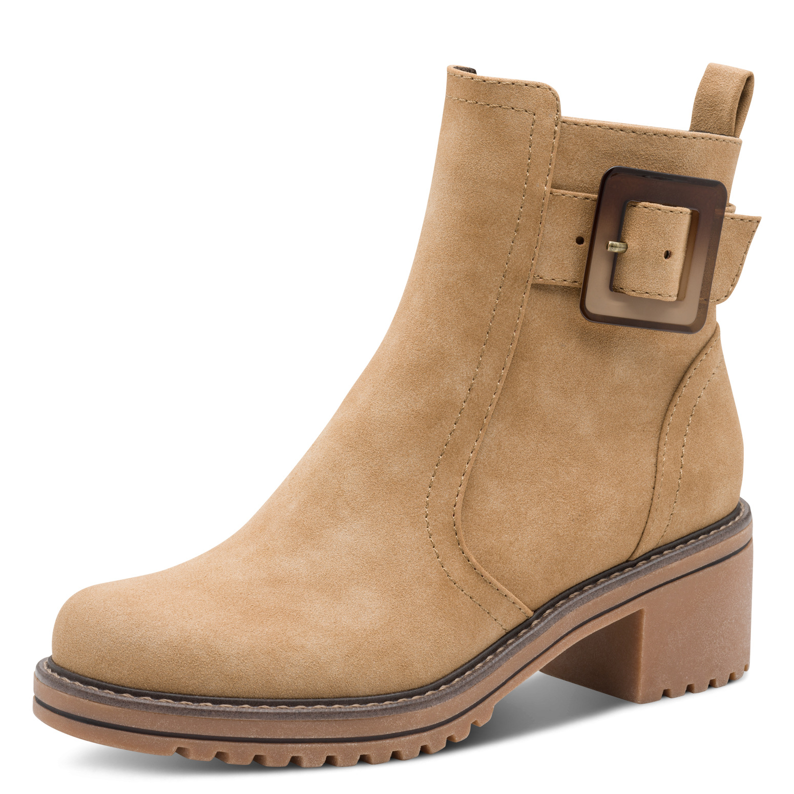 MARCO TOZZI Stiefelette, Blockabstz, Herbstboots in veganer Verarbeitung günstig online kaufen
