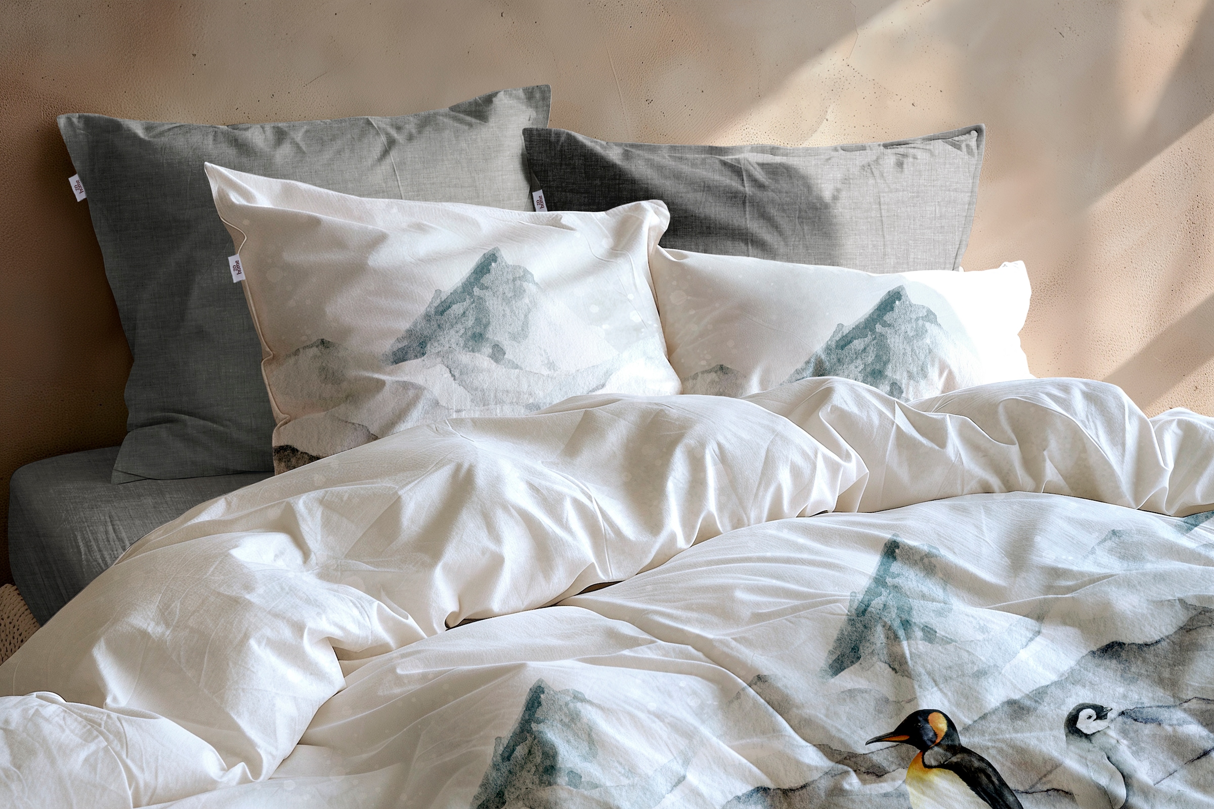 ZO HOME Bettwäsche »Zohome Bettwäsche Baumwolle Flanell Frostine« 2 Bettwäsche aus 100% Baumwolle, hochwertige Flanell, ab 135x200 cm.