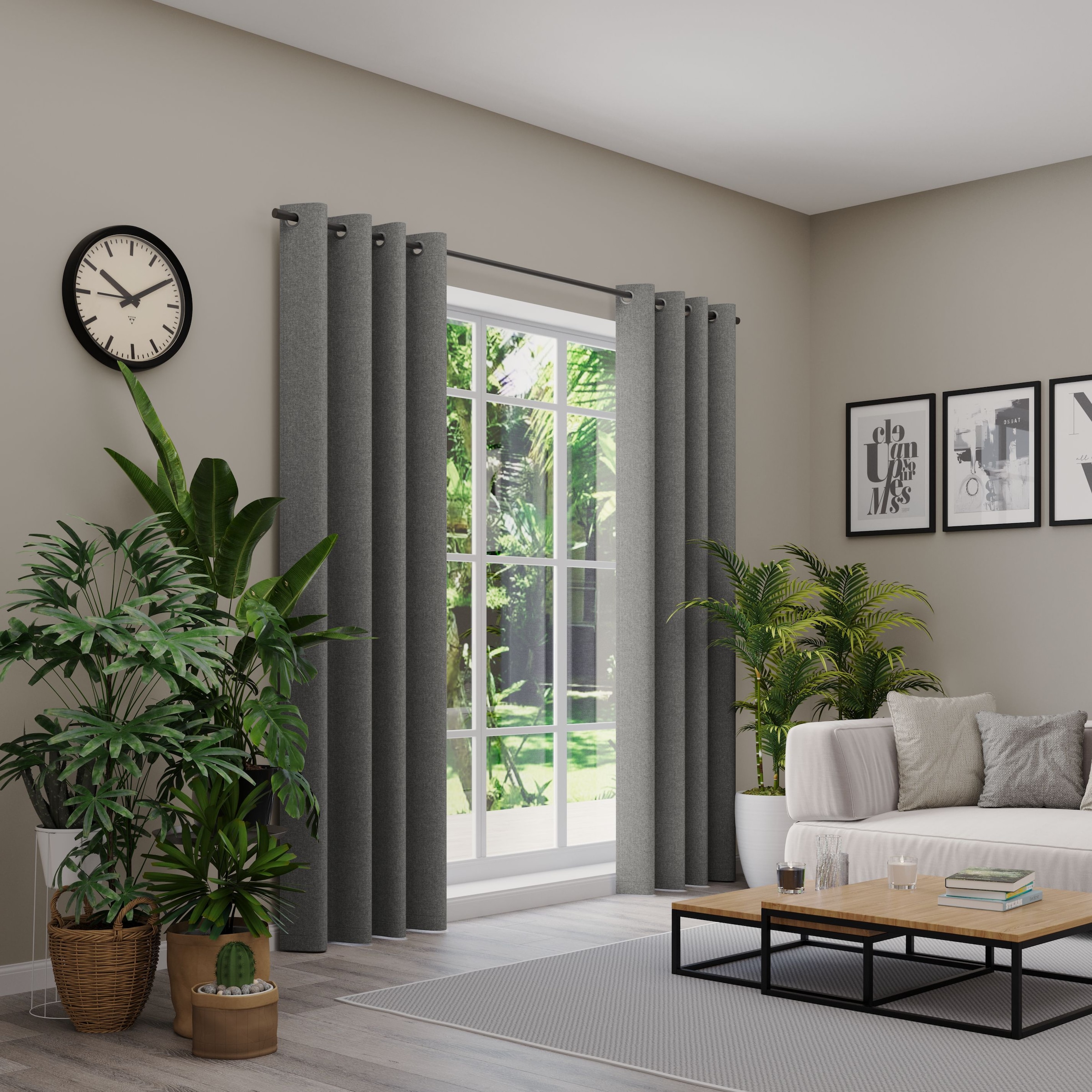 Neutex for you Vorhang nach Maß "ARUBA" Ösen 1 Stk. tlg. Uni Dimout, hochwe günstig online kaufen