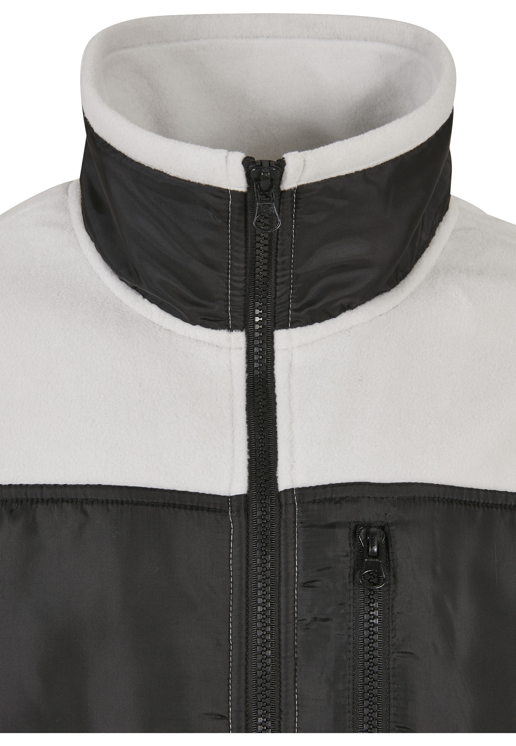 Thumbnail - URBAN CLASSICS Fleecejacke "Urban Classics Herren Patched Micro Fleece Jacket" 1 Stk. tlg. ohne Kapuze