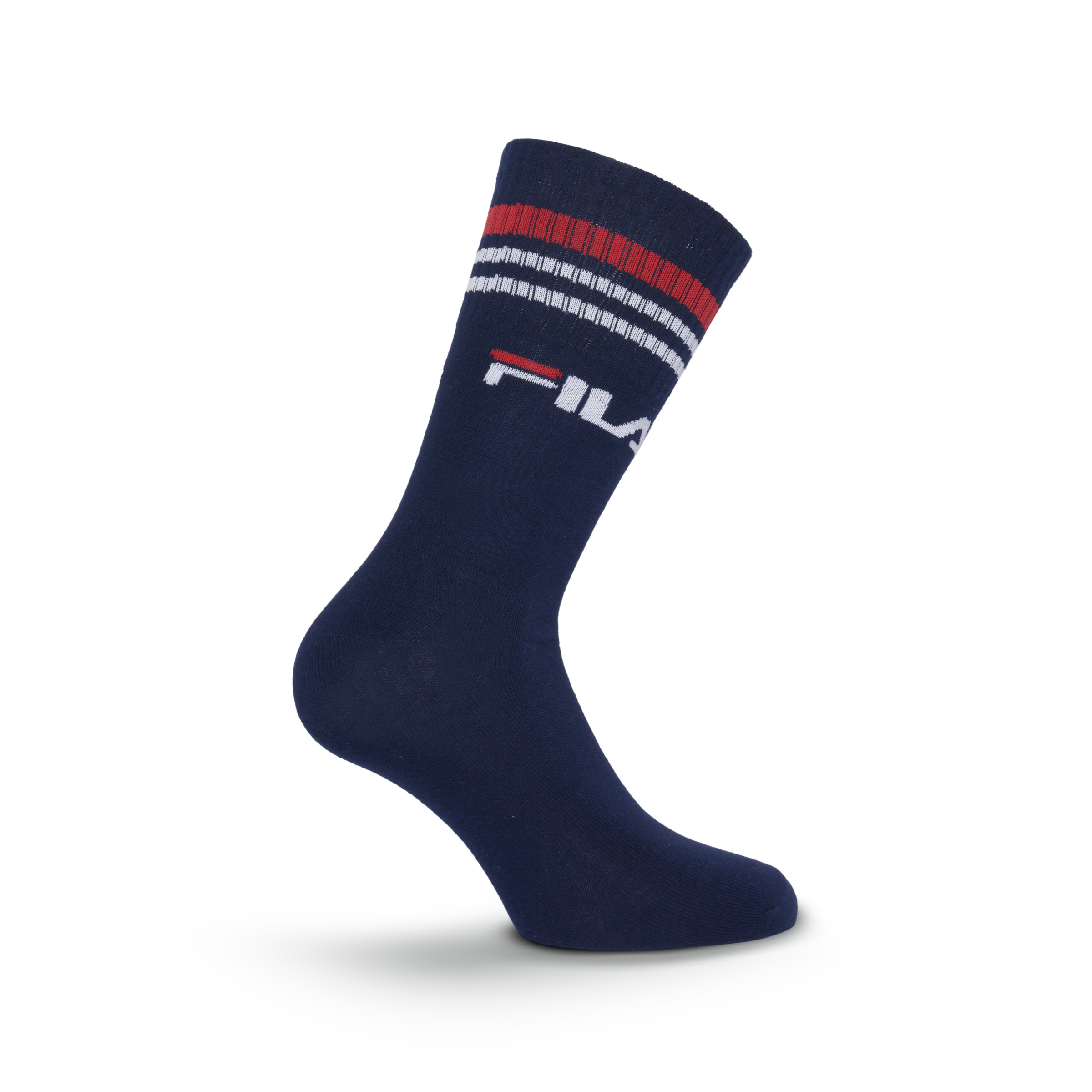 Fila Socken 3 Paar,  breites Rippenbündchen, Logoschriftzug, Cotton-Mix