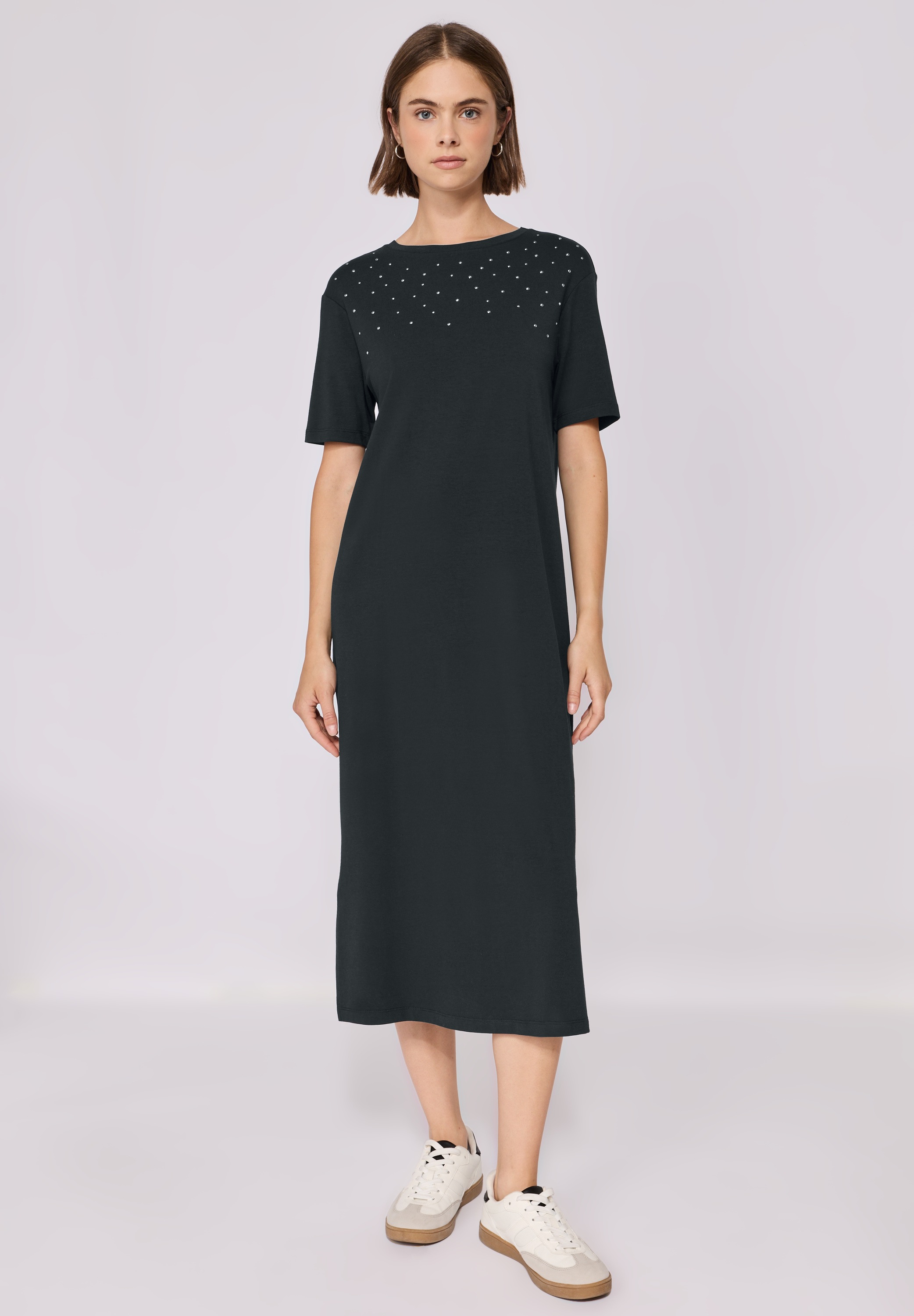 STREET ONE STUDIO Shirtkleid, mit Rundhalsausschnitt günstig online kaufen
