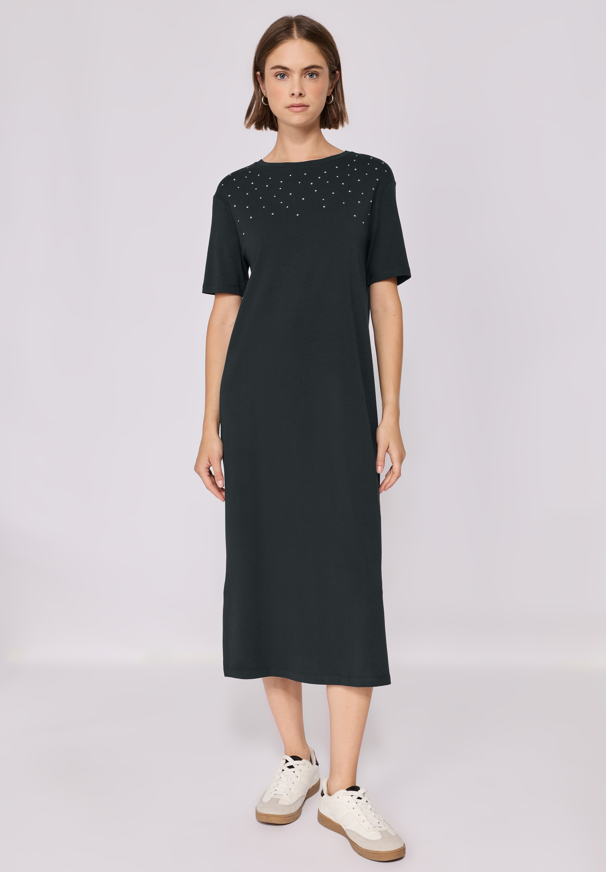 STREET ONE STUDIO Shirtkleid Ohne Taschen mit Rundhalsausschnitt günstig online kaufen