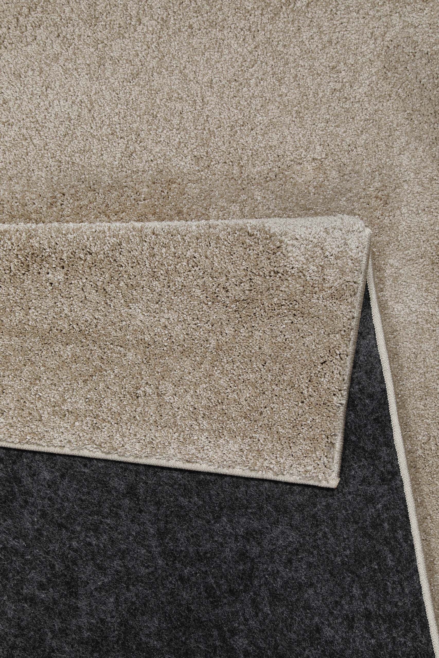 Wecon home Teppich "Wogh" rechteckig 25 mm Höhe Kurzflor, maschinell gewebt, robust, Wohn- & Schlafzimmer, einfarbig