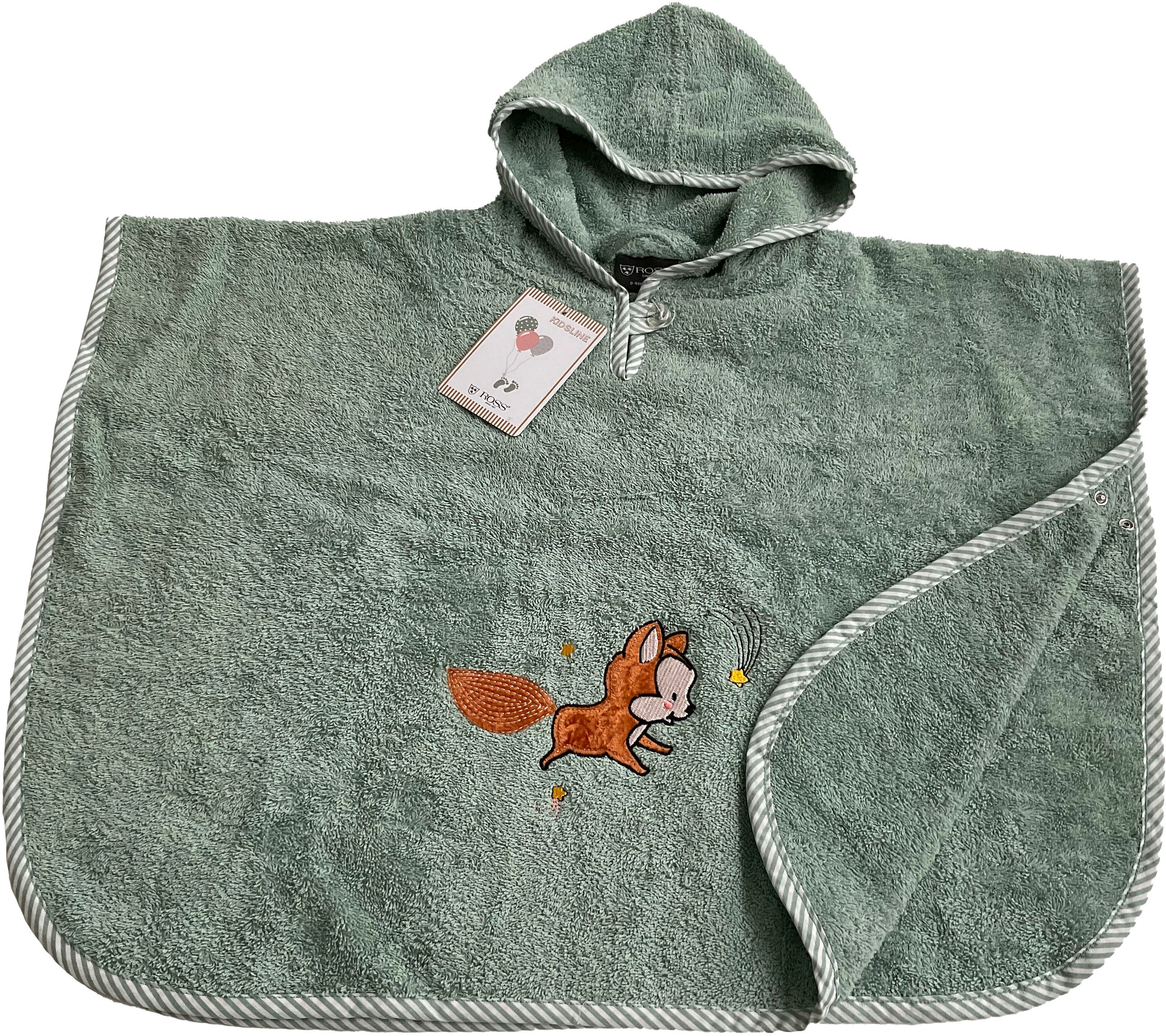 ROSS Badeponcho »KIDSLINE«, (1 St.), 100 % Baumwolle