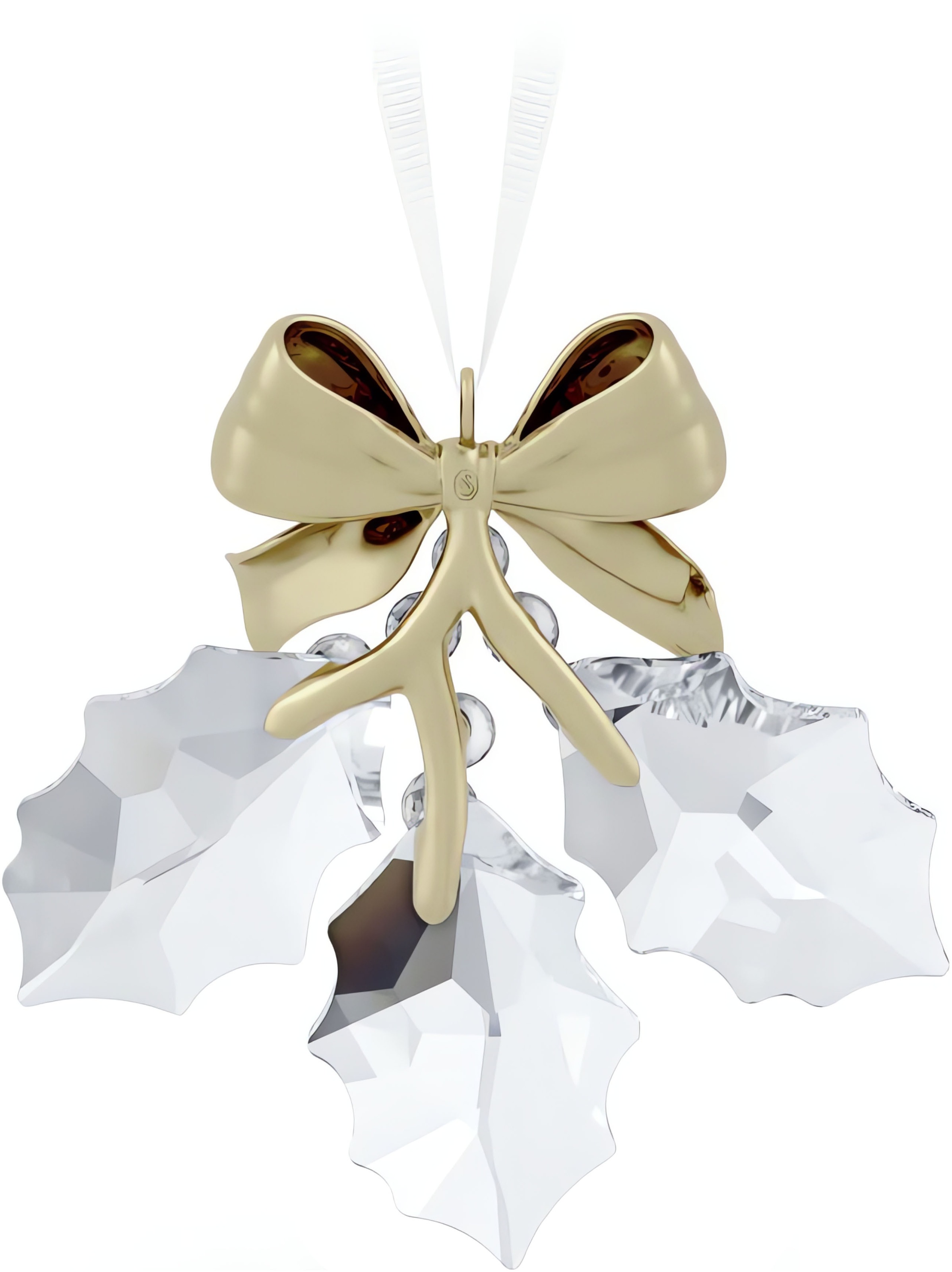 Swarovski Dekohänger »Sammelfigur Holiday Magic Stechpalmenblätter Ornament, 5685701«, (1 St.), Swarovski® Kristall