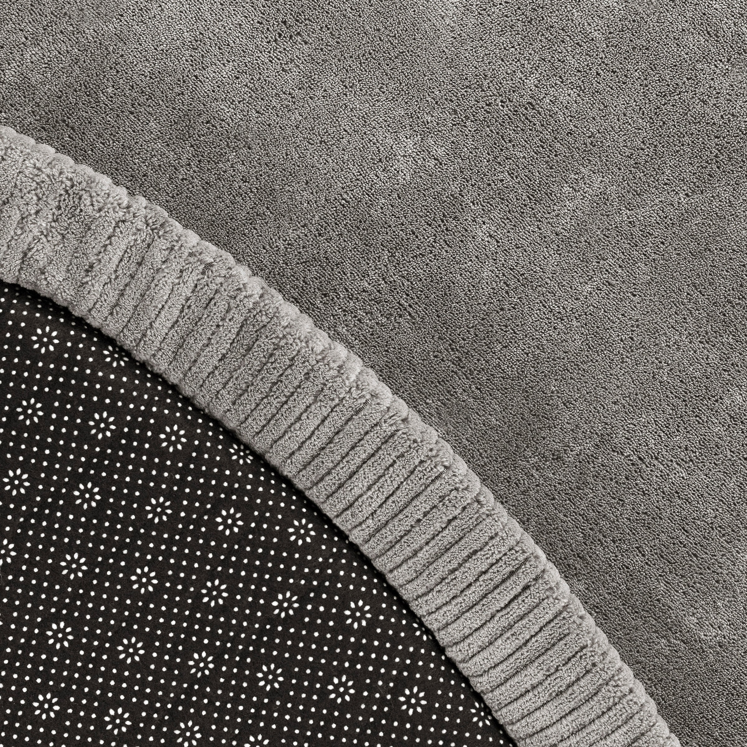 Paco Home Teppich »Tatami 475«, rund, 24 mm Höhe, Kurzflor, Uni Farben, mit Memory Foam, waschbar