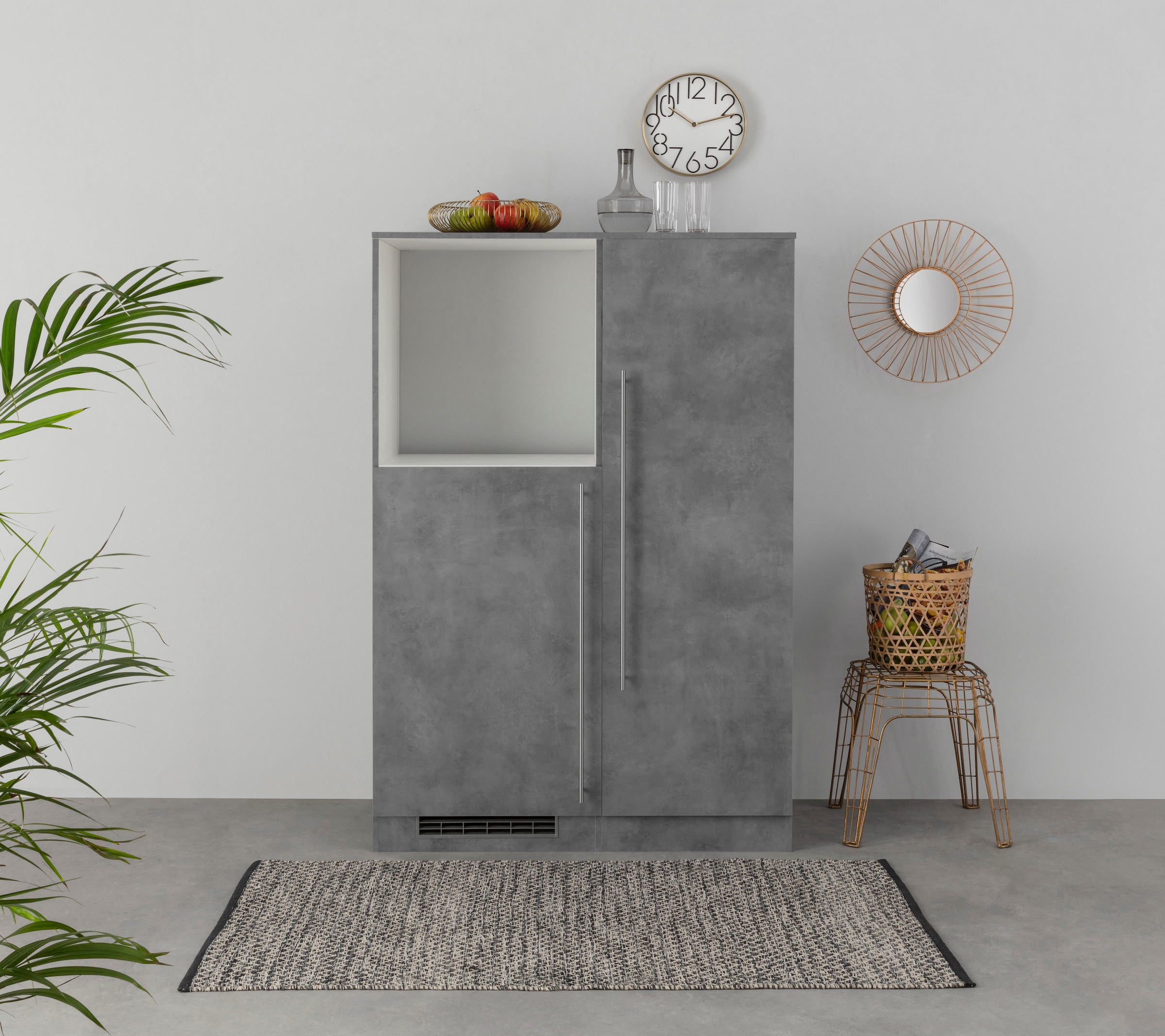 wiho Küchen Küche »Chicago«, Back-/Kühlmodul, wahlweise mit E-Geräten, Breite 110 cm