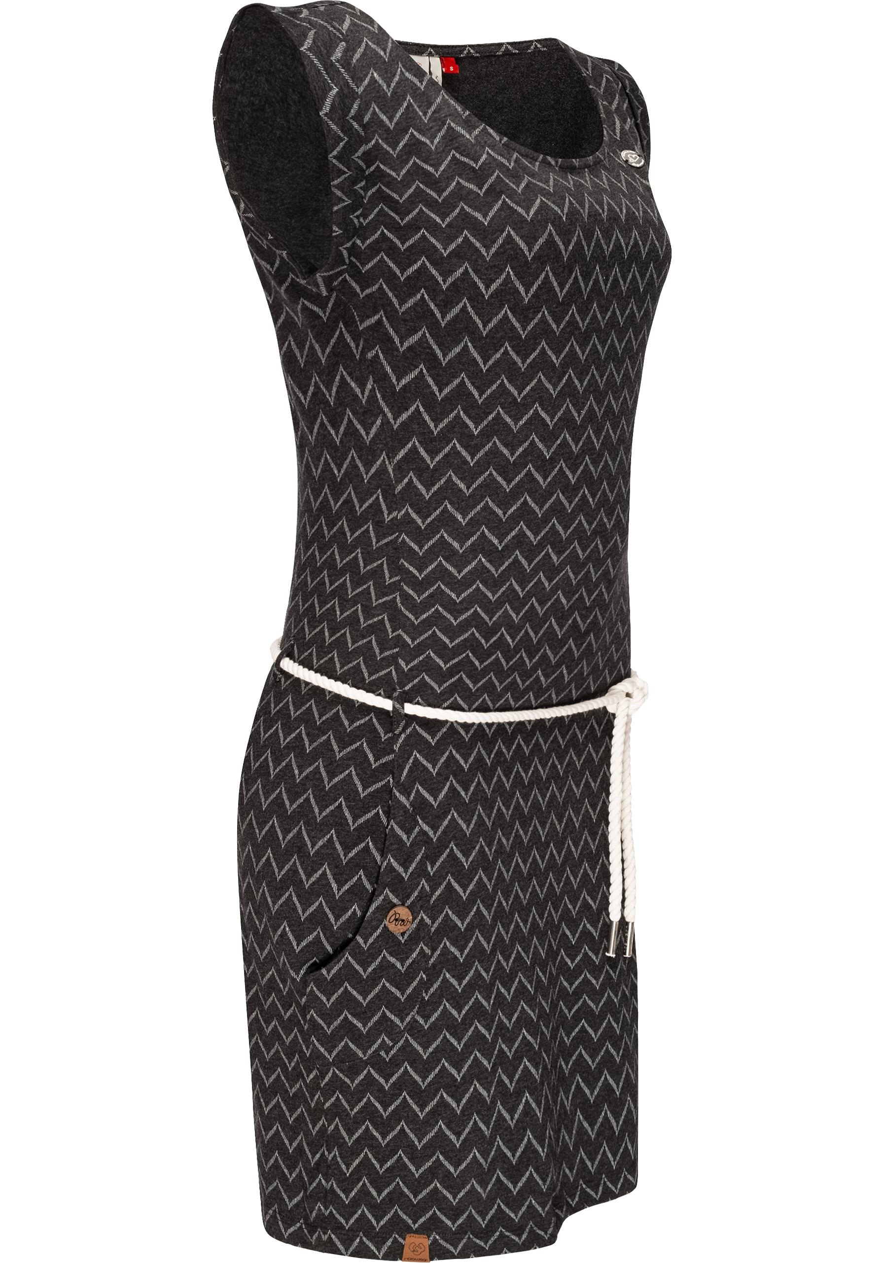 Ragwear Jerseykleid "Tag Zig Zag" Eingrifftaschen stylisches Shirtkleid mit günstig online kaufen
