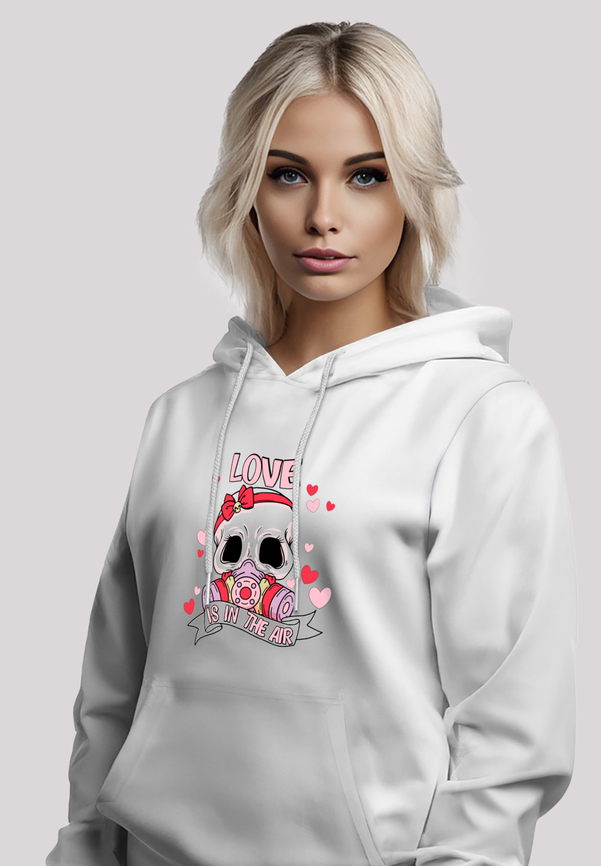 F4NT4STIC Kapuzenpullover »Anti Valentinstag LOVE is in the air«, Premium Qualität