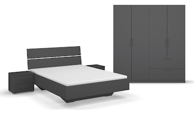 Schlafzimmer-Set »Challenger«, Schrank in 2 Breiten, Bett in 3 Breiten und 2 Nachttische