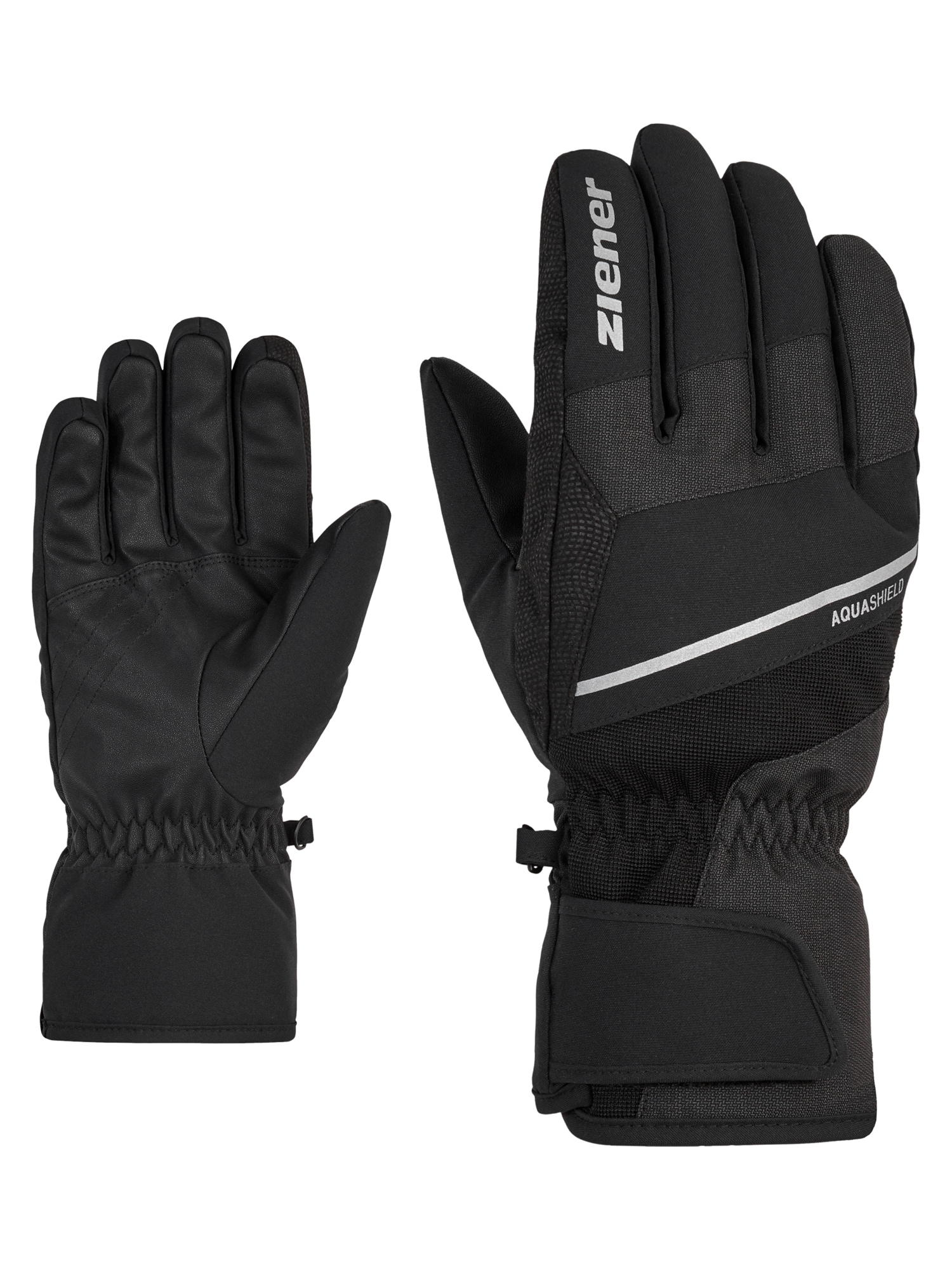 Ziener Skihandschuhe "GEZIMO-Z AQUASHIELD" wasserdicht, winddicht, atmungsaktiv, warmes Fleece-Futter