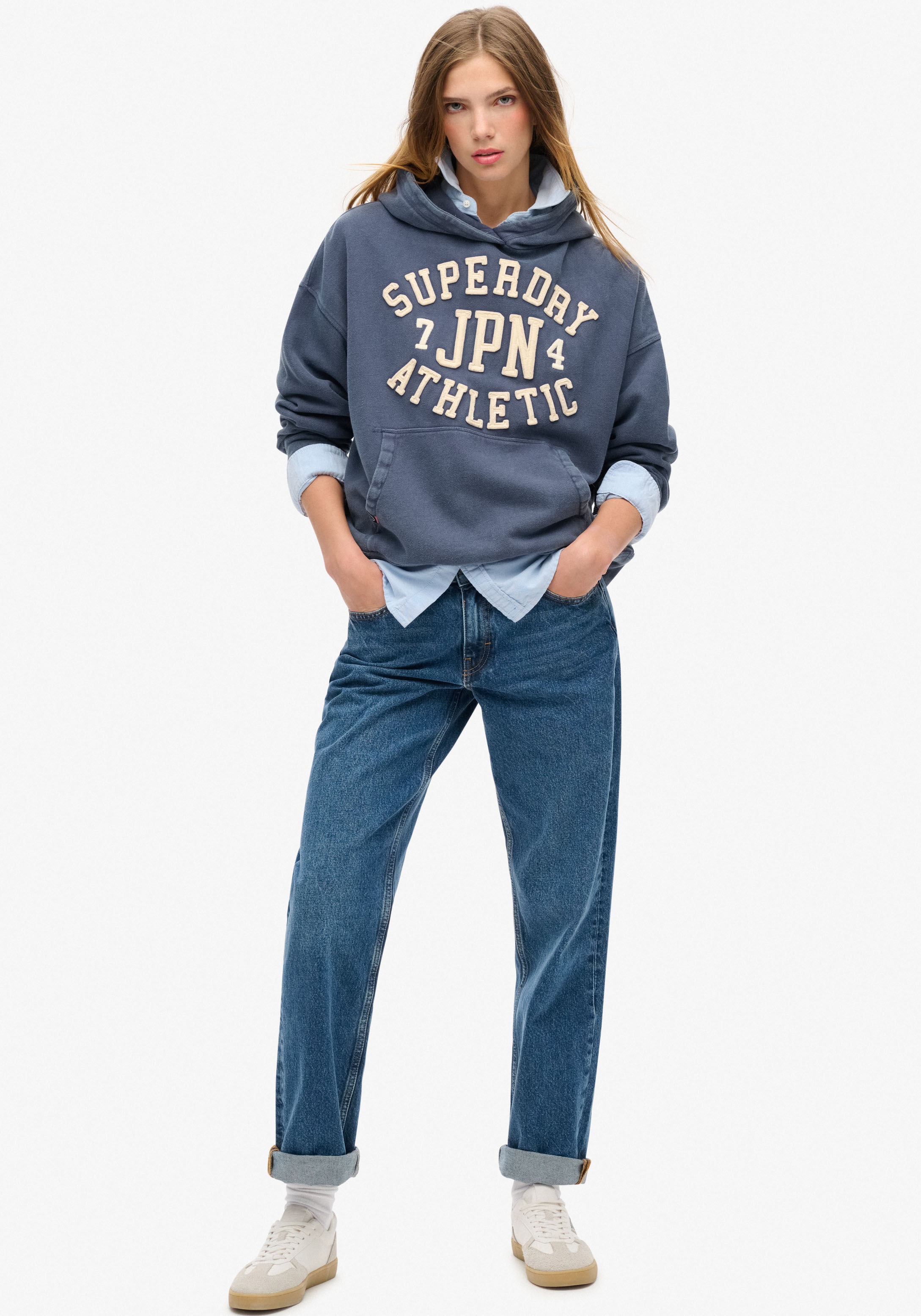 Superdry Kapuzensweatshirt "ATHLETIC APPLIQ OVERSIZE HOOD" günstig online kaufen