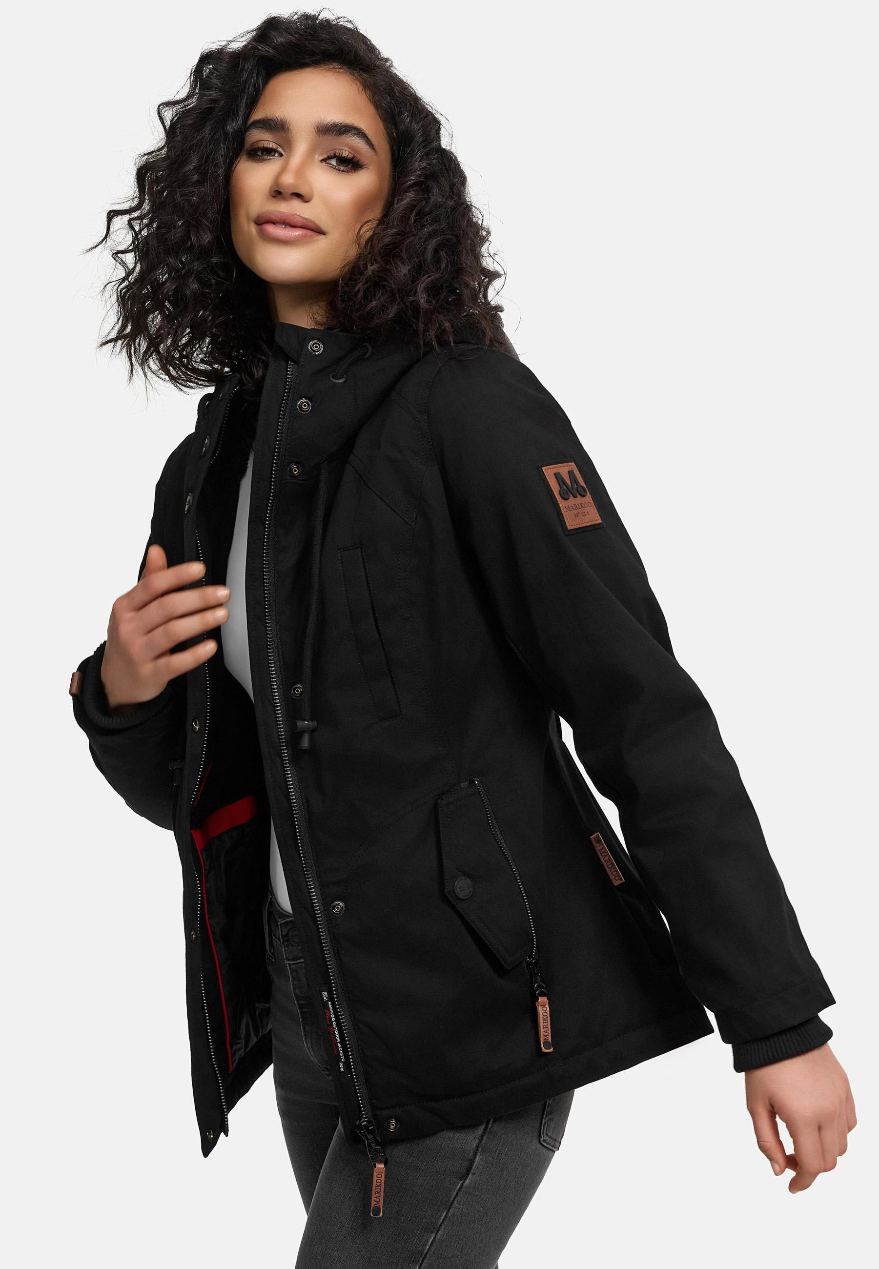 Marikoo Winterjacke »Bikoo«, mit Kapuze, sportliche Damen Outdoor Baumwolljacke mit Kapuze