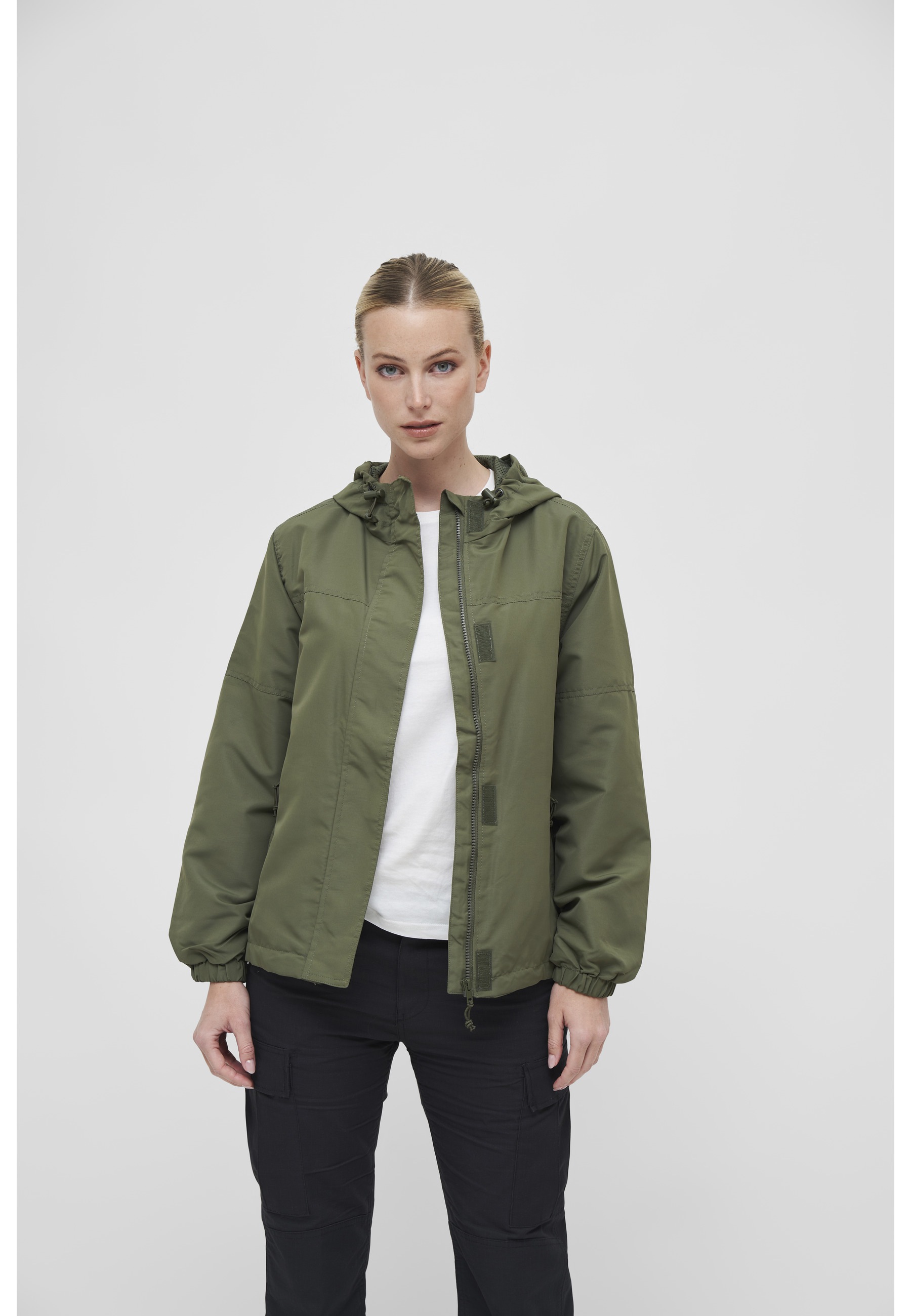 Brandit Allwetterjacke »Brandit Damen Ladies Summer Windbreaker Frontzip« 1 Stk. tlg. mit Kapuze