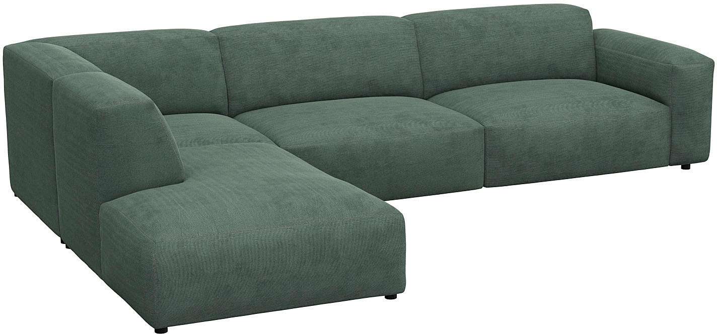 FLEXLUX Ecksofa "Lucera, super bequem durch hochwertigen Sitzaufbau mit Kal günstig online kaufen