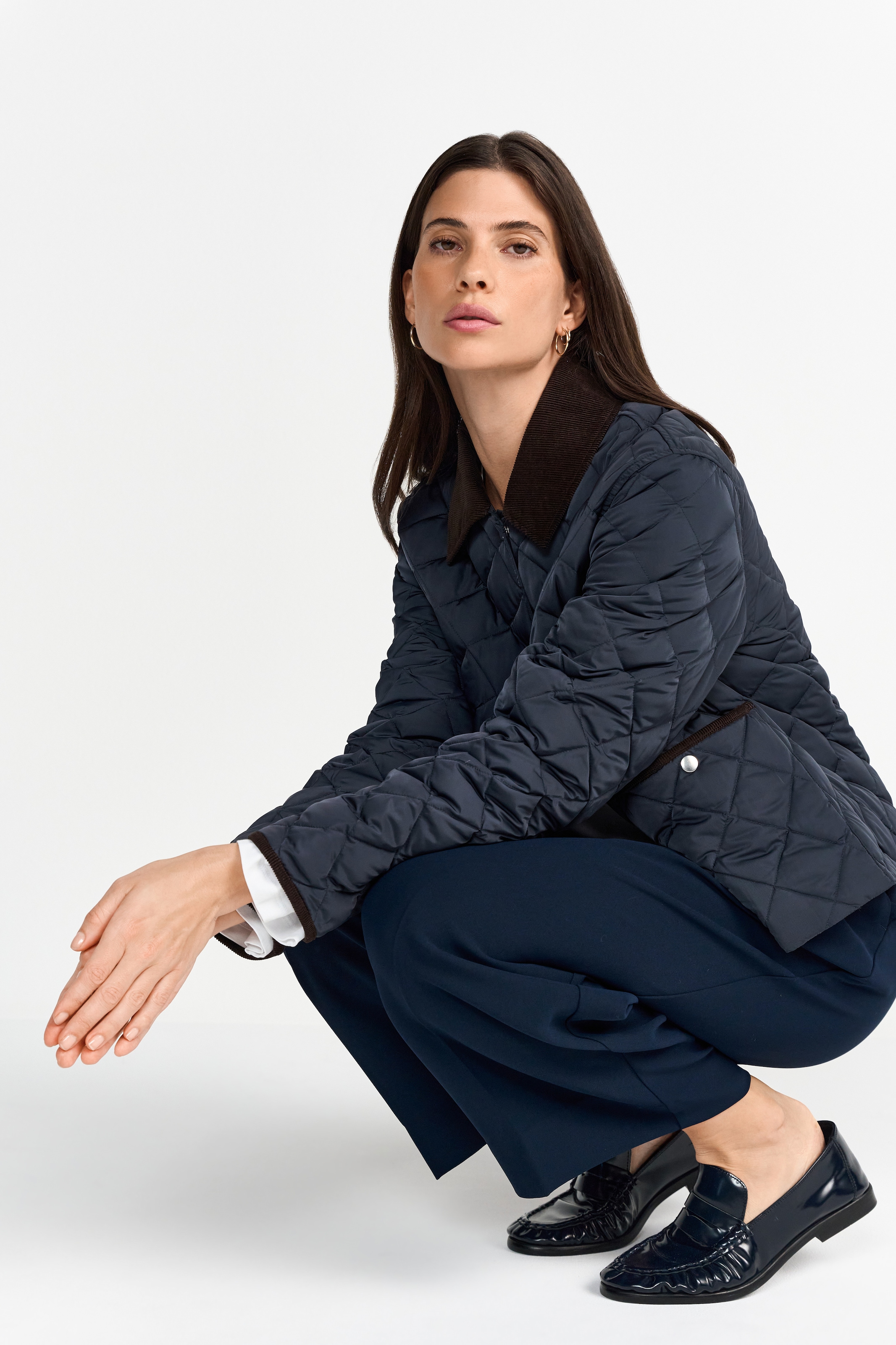 RICHROYAL Steppjacke, ohne Kapuze, Mit Rundhalsausschnitt